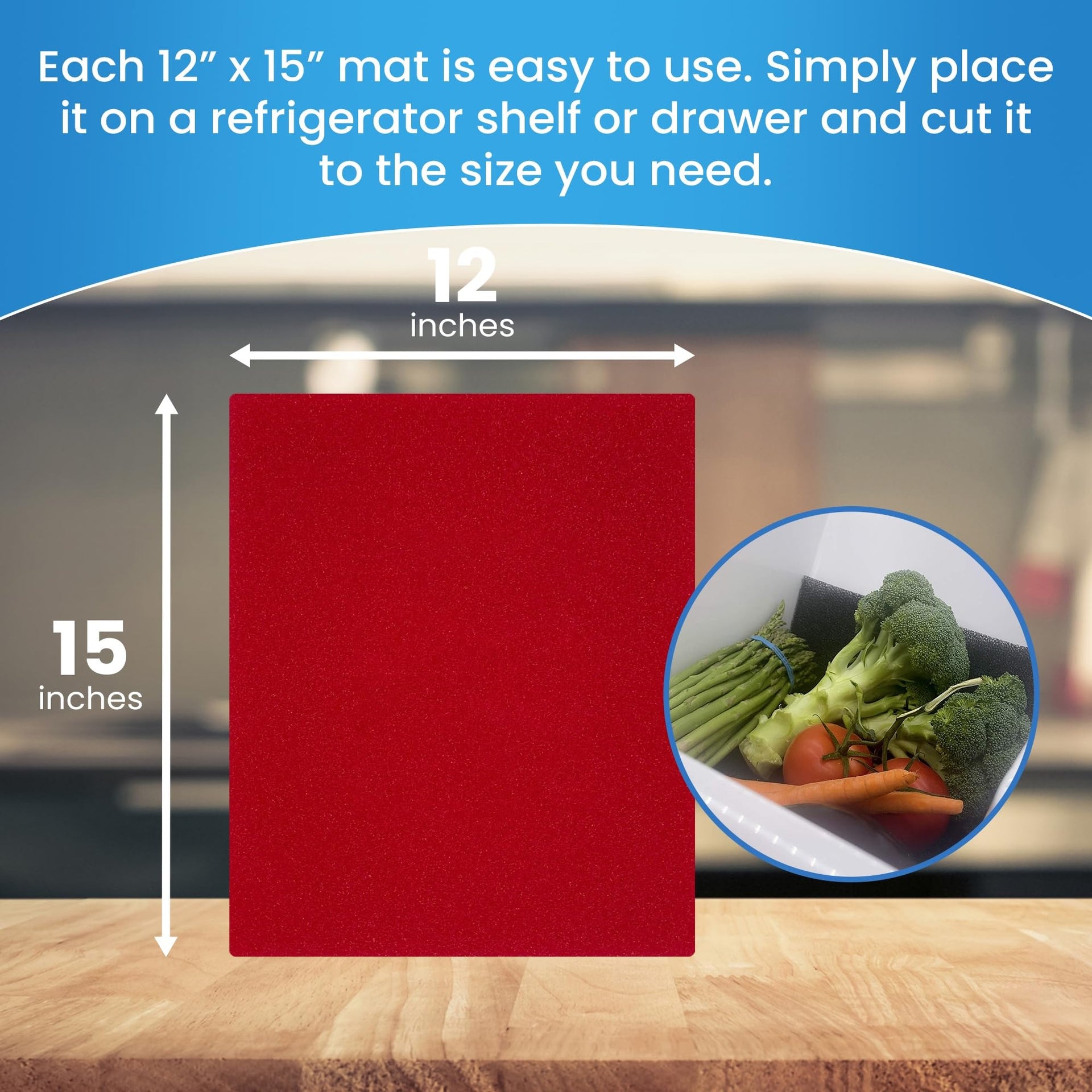FreshMats Refrigerator Bin Liner (5 Sq Ft)
