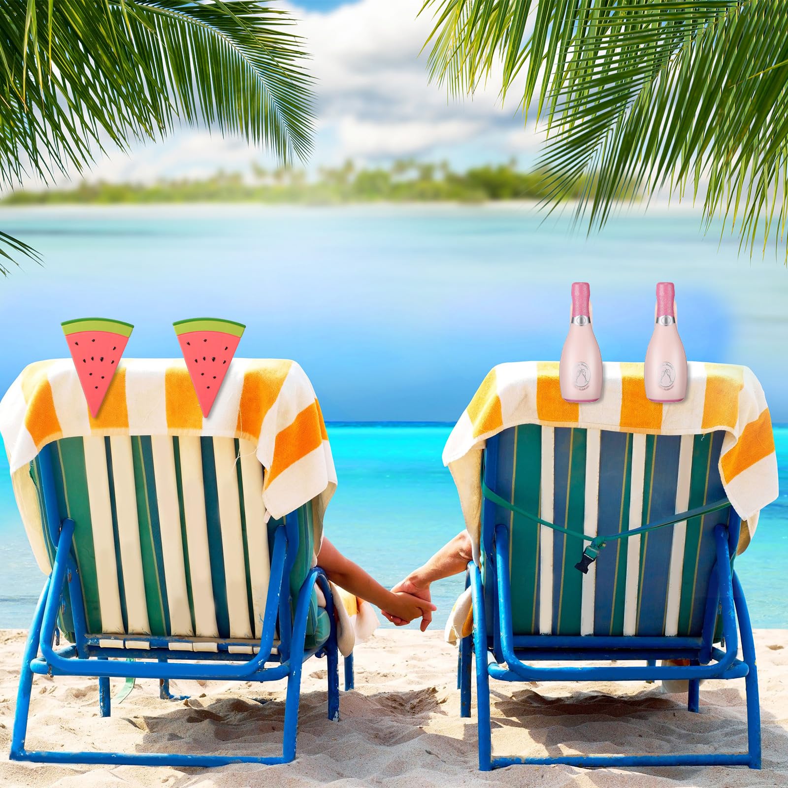 8 Pcs Beach Towel Clips Beach Chair Pool Clips for Chairs Plastic Windproof Holder Funny Decorative Clothespins for Patio Accessories Summer