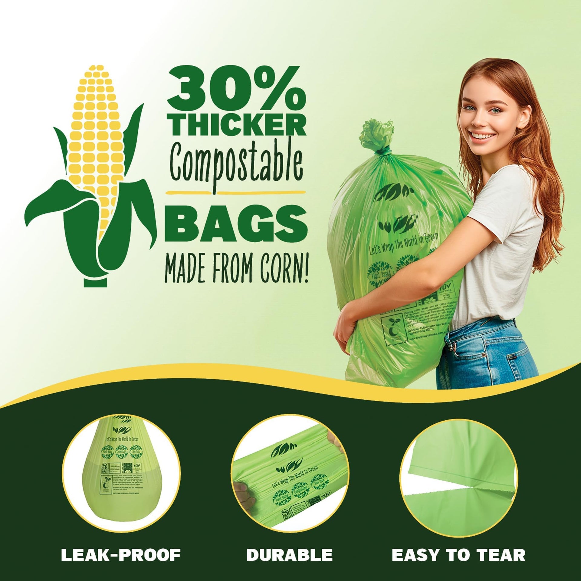 50 55 Gallon Compost Bags (12 Count)