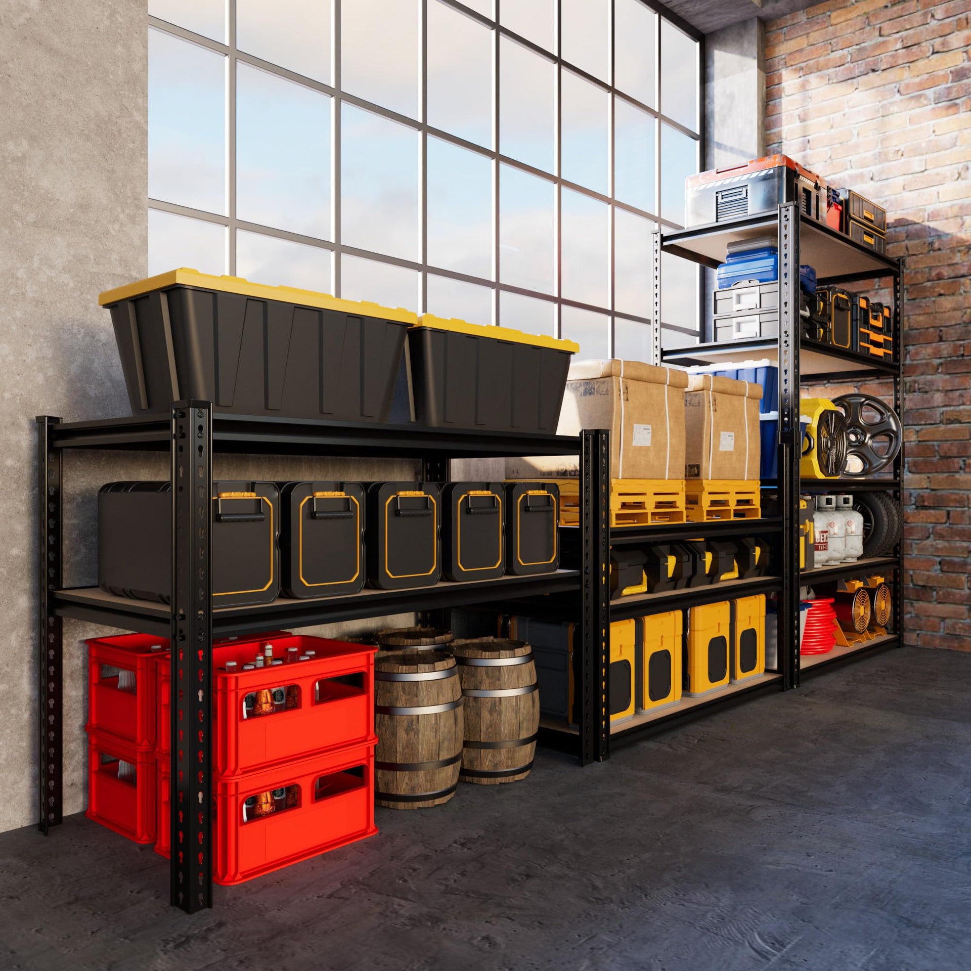 2025LBS Heavy Duty Garage Shelving 5
