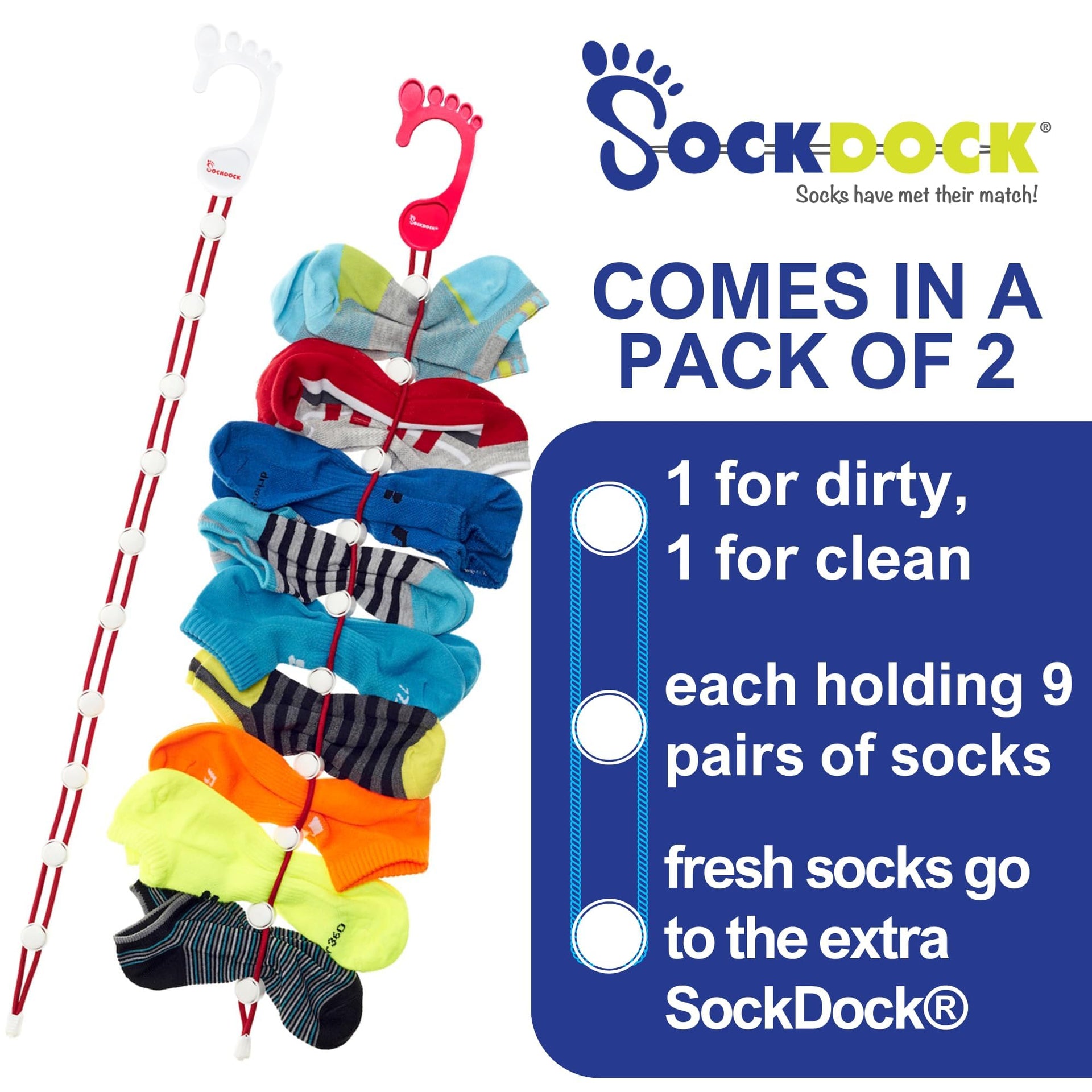 Sock Laundry Solution for Washing Drying & Storing Socks in Pairs