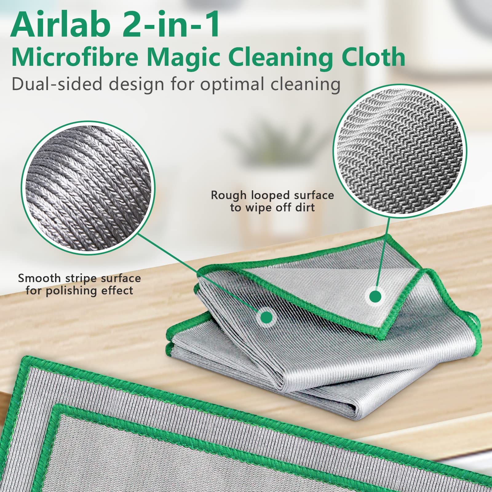 Glass Polishing Streak Free Miracle Cleaning Cloth (6 Count)