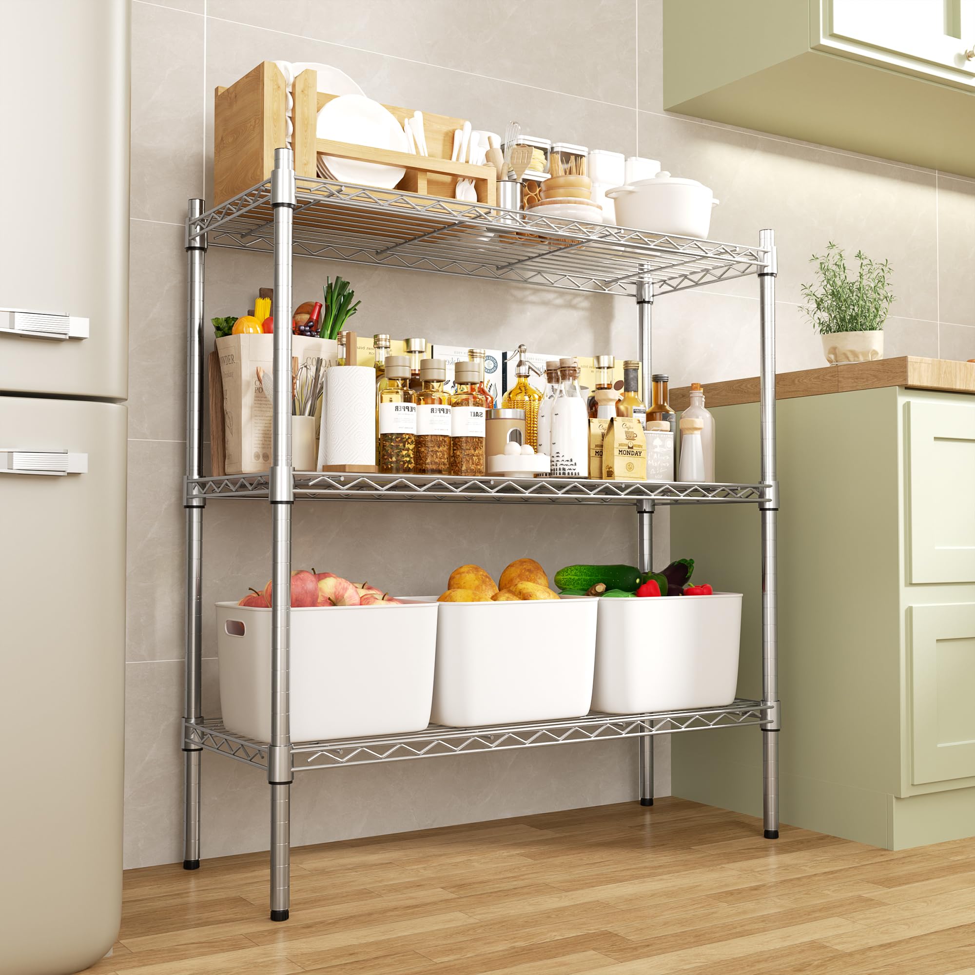 3 Tier Heavy Duty Wire Shelving