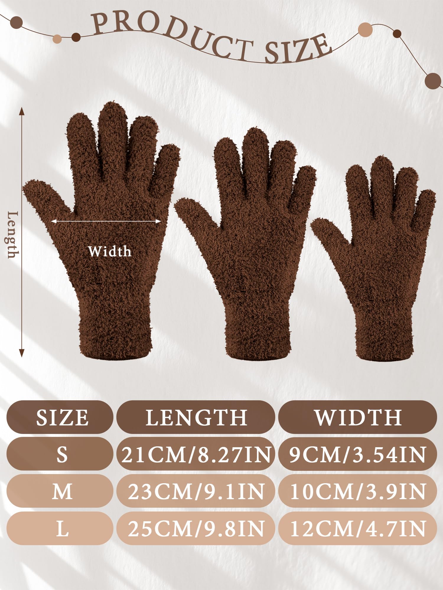 3 Pairs Microfiber Dusting Gloves for Plants Leaf