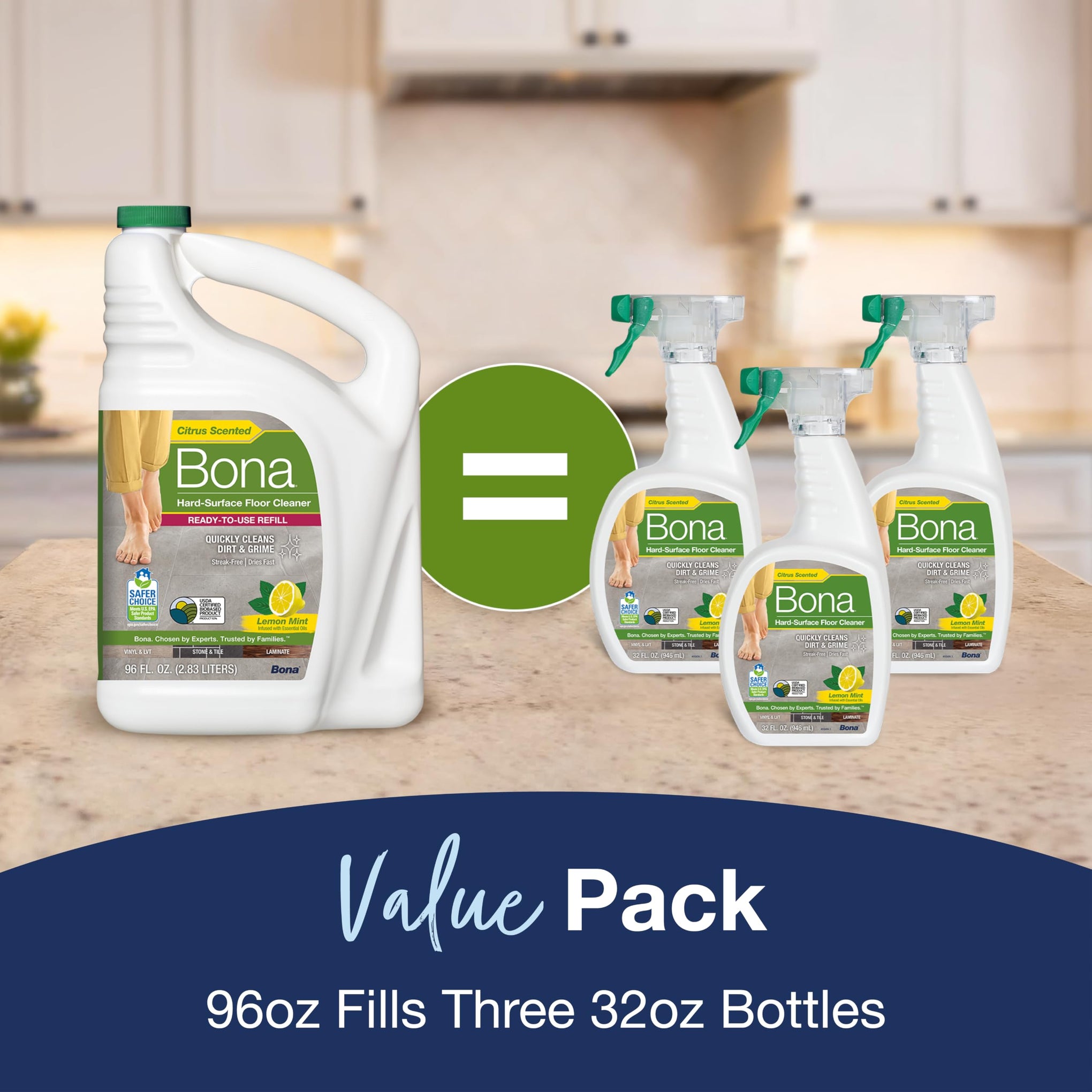 Multi Surface Floor Cleaner Refill (96 Fl Oz)