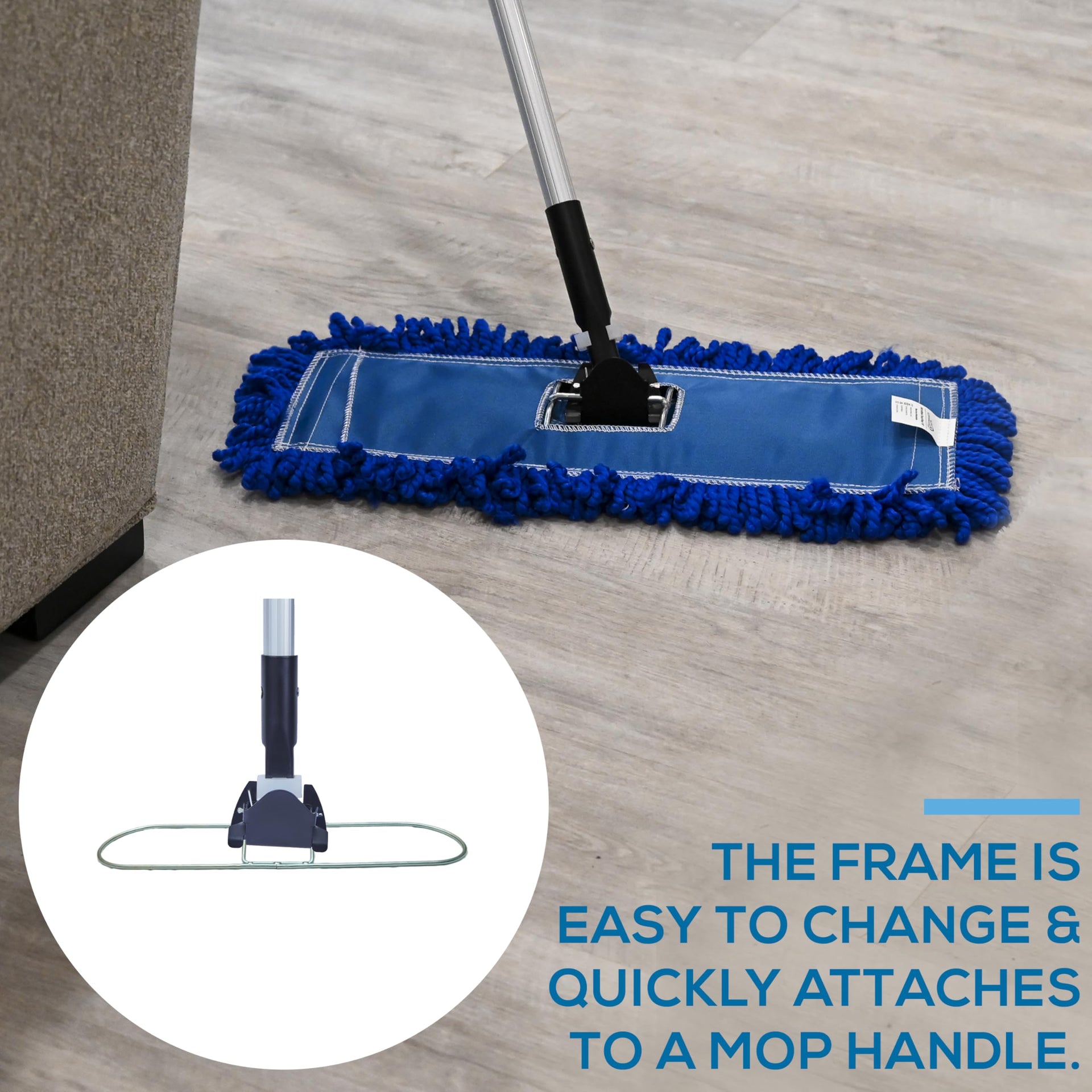 18 Inch Commercial Dust Mop Frame (3 Count) - ModHome Supplies