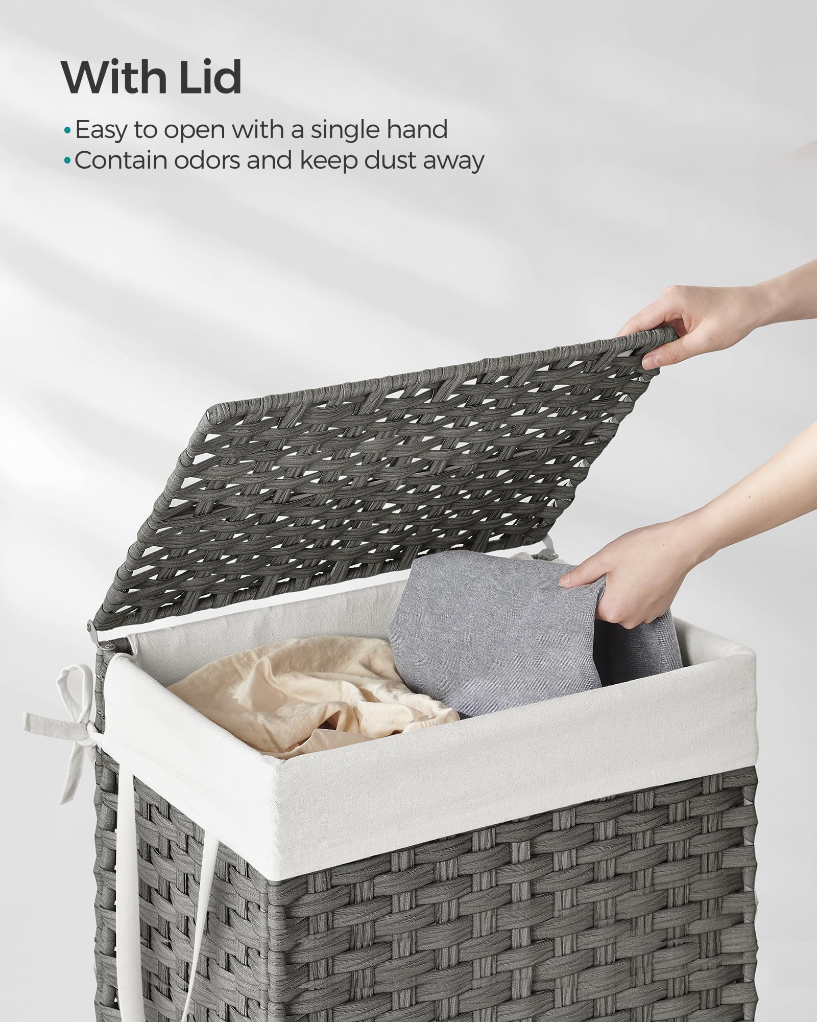 Laundry Hamper with Lid