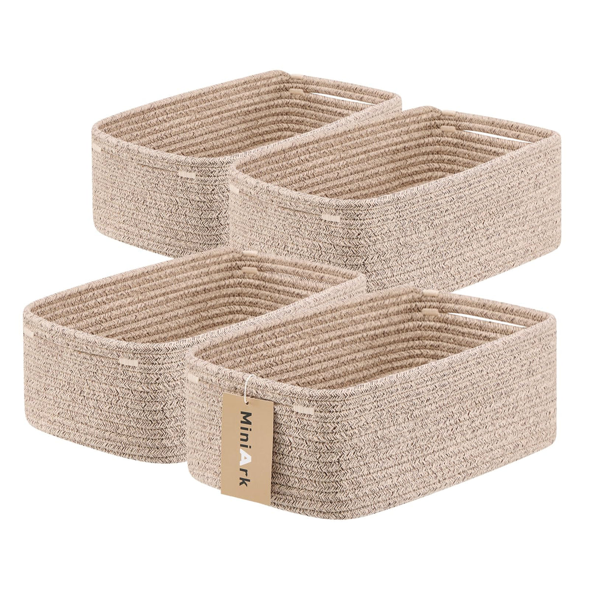 Small Storage Baskets for Organizing (4 Count)