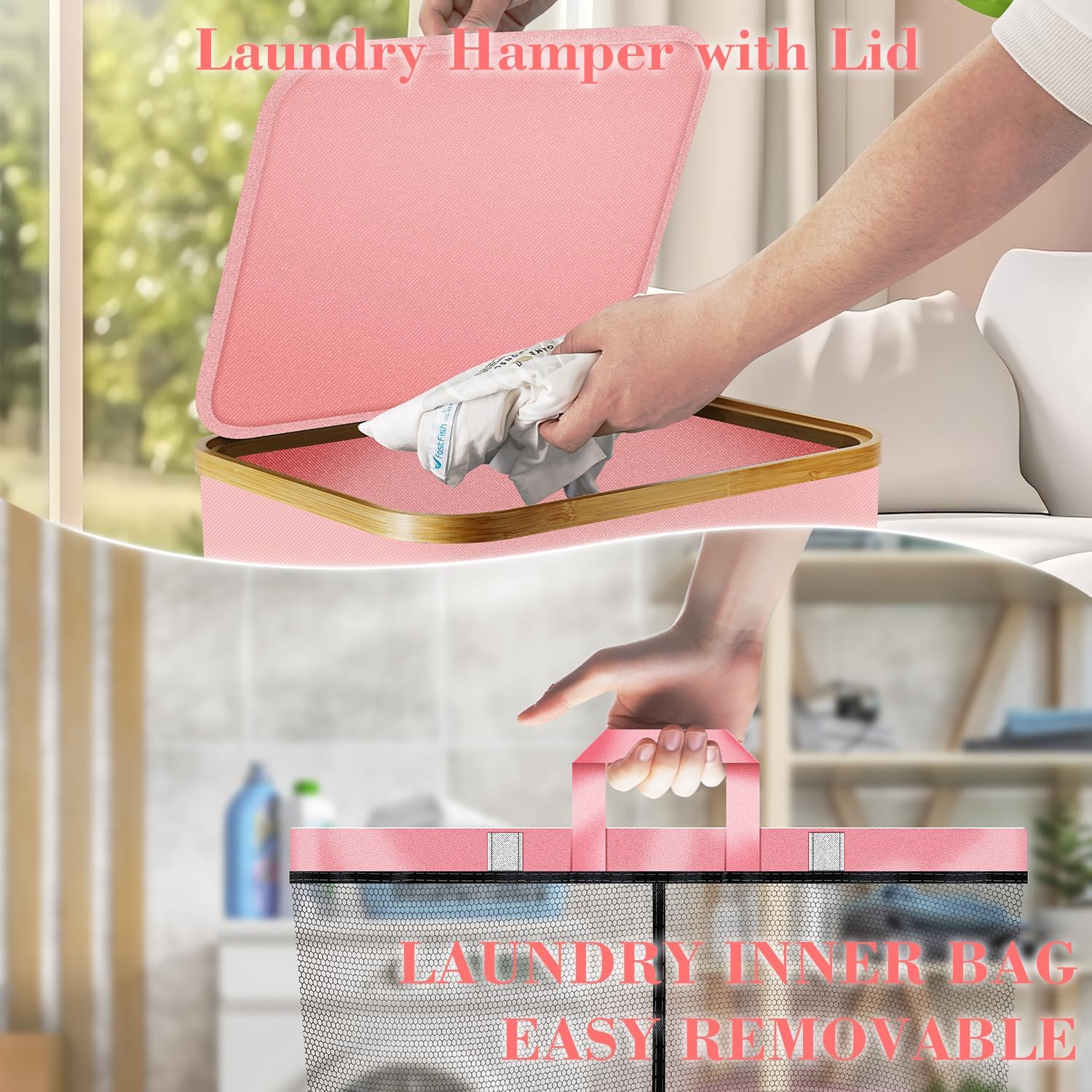 Laundry Hamper with Wheels