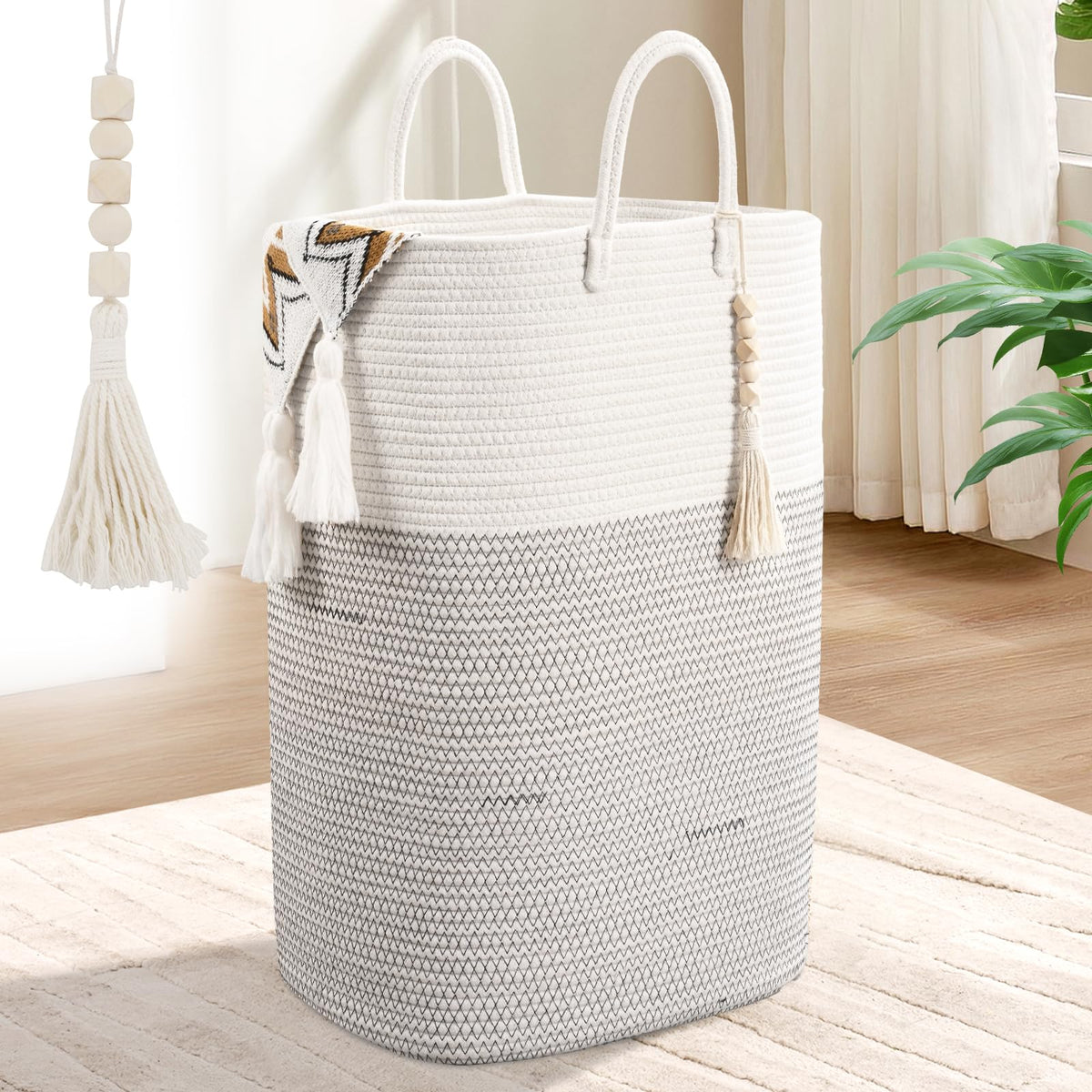 Woven Laundry Basket for Clothes (16 Ounce)