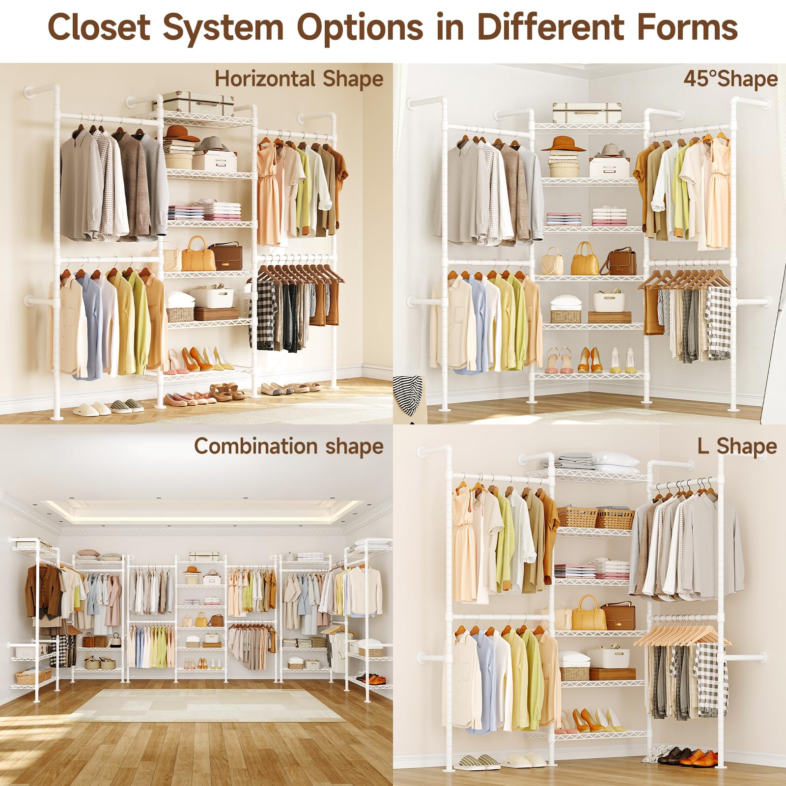 H3 Expandable Wall Mounted Closet System