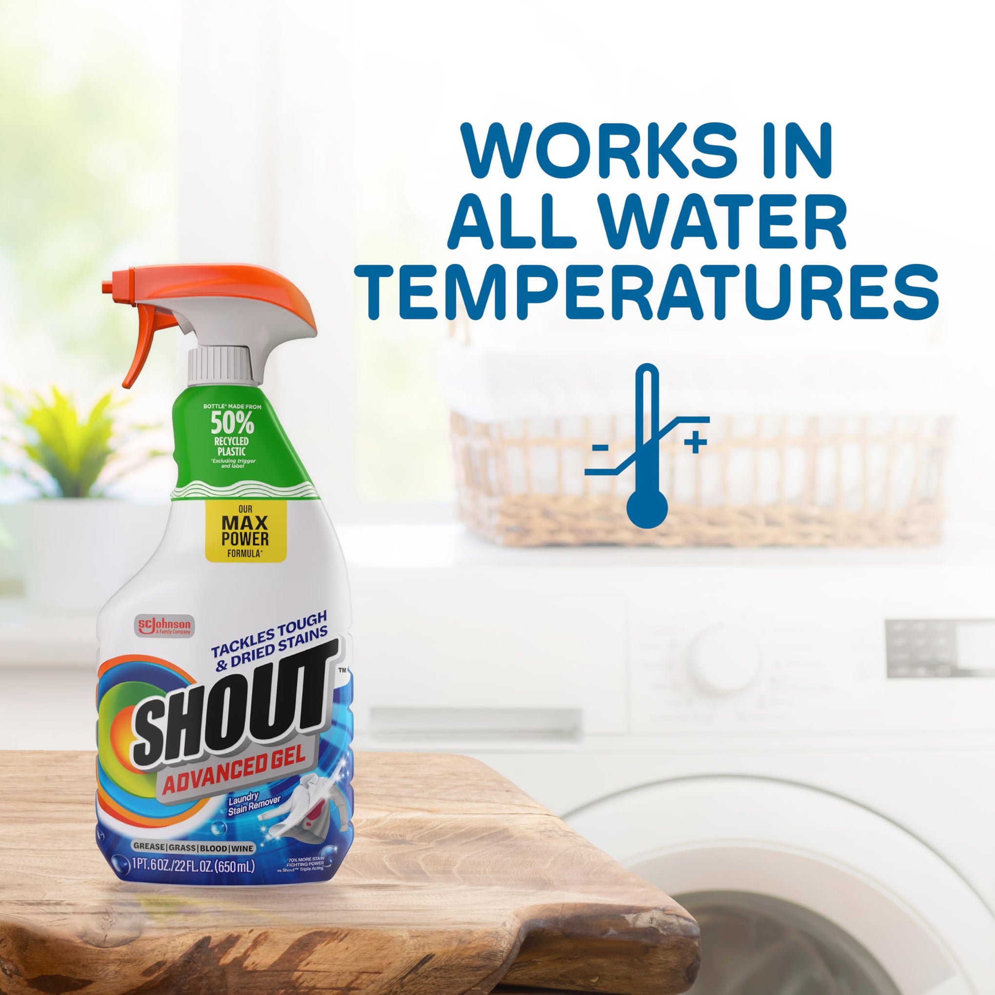 Advanced Laundry Stain Remover Gel for Clothes Laundry (66 Fl Oz)