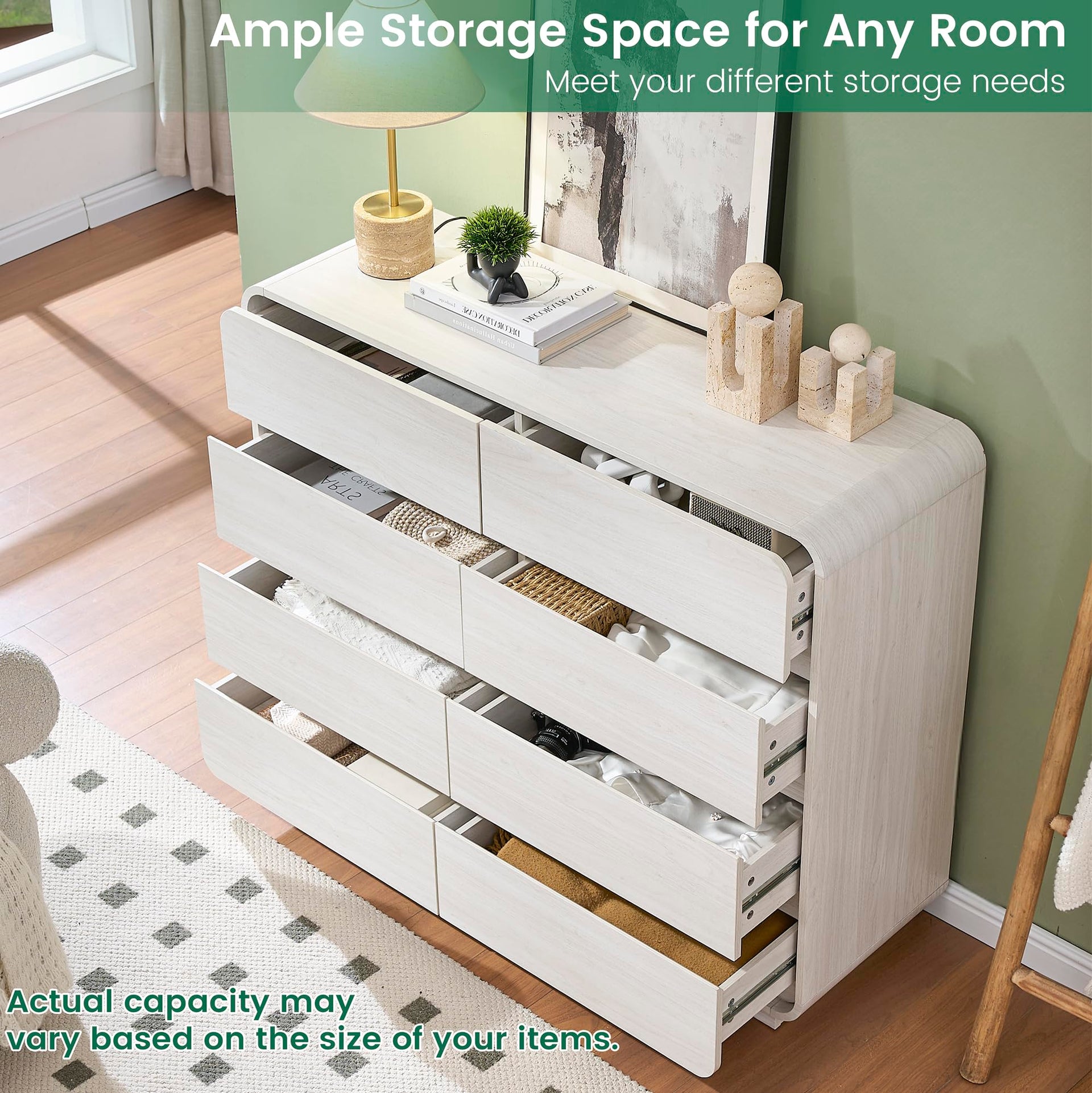 47’’ Wide Dresser with 8 Drawers