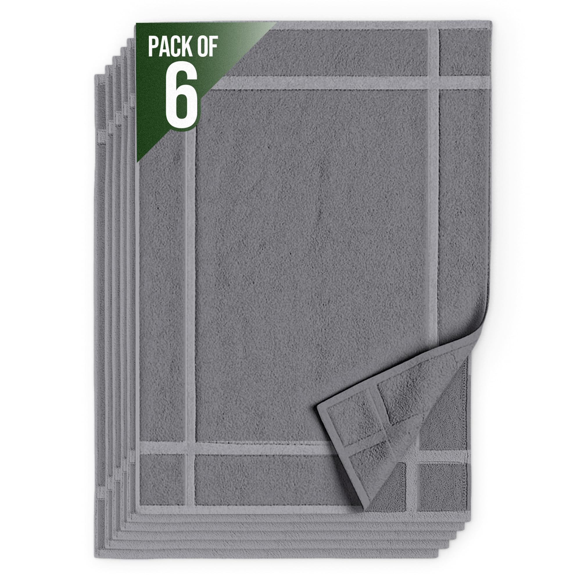100% Ring Spun Cotton Bath Mat (6 Count)
