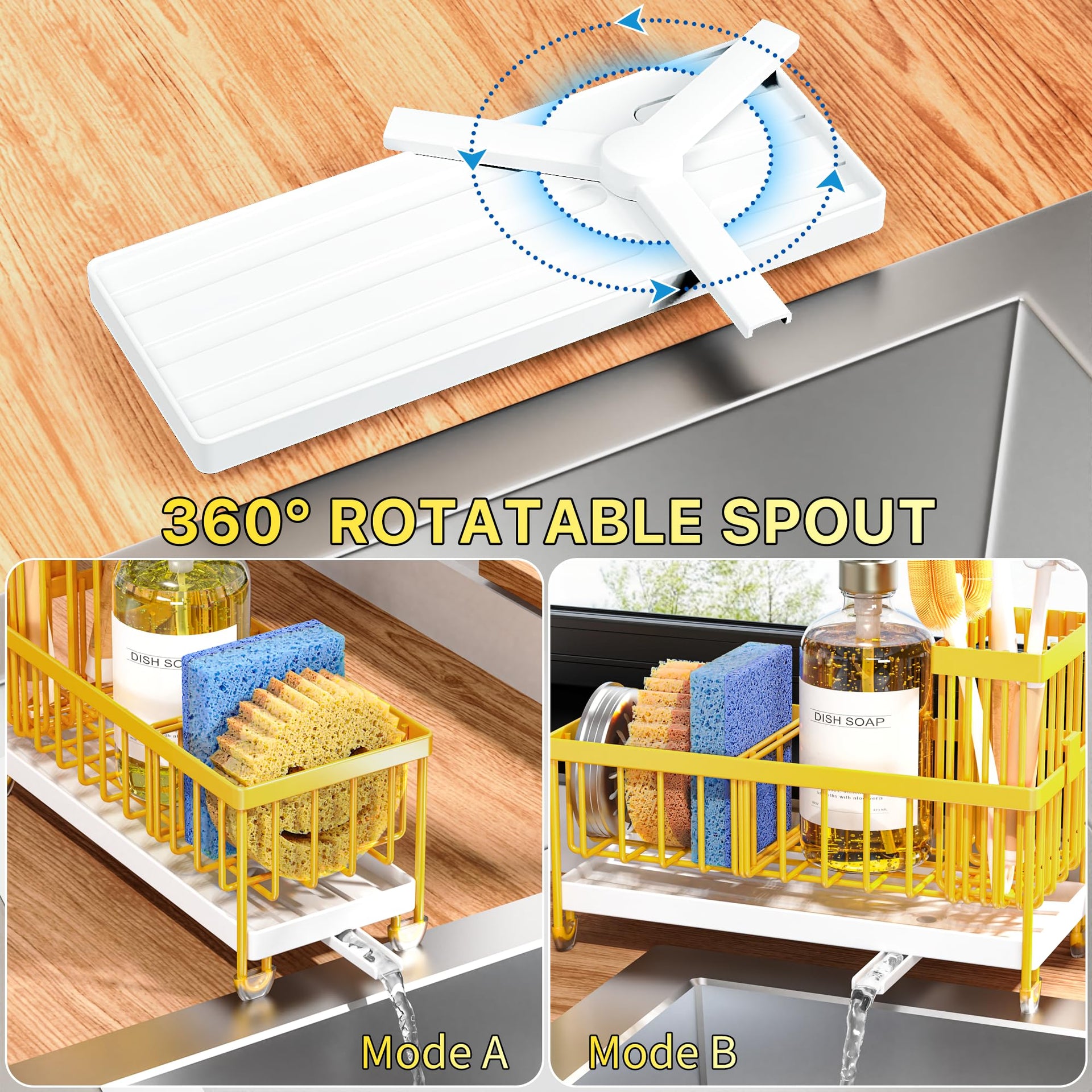 Sponge Holder for Kitchen Sink
