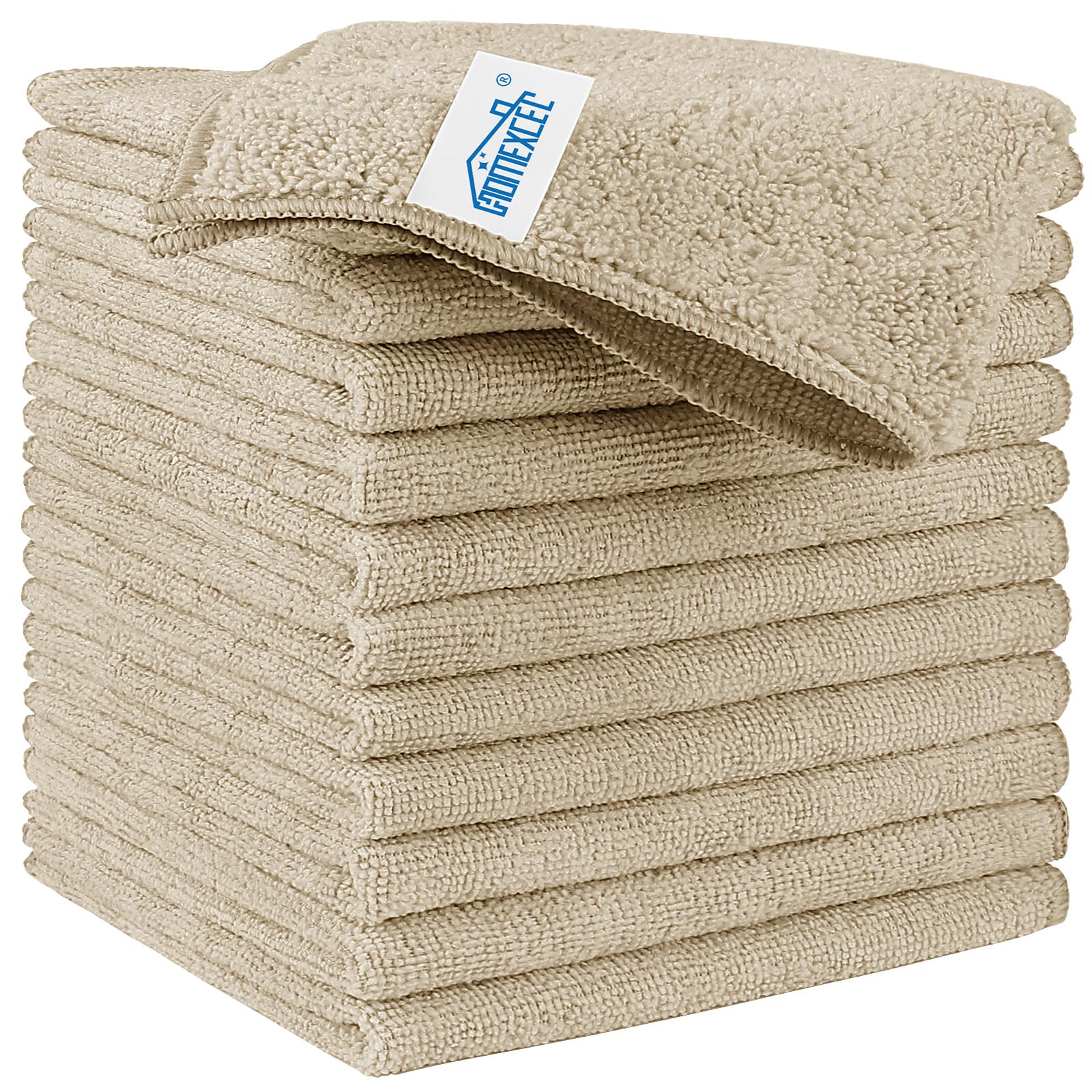 Brown Microfiber Cleaning Cloth (12 Count)