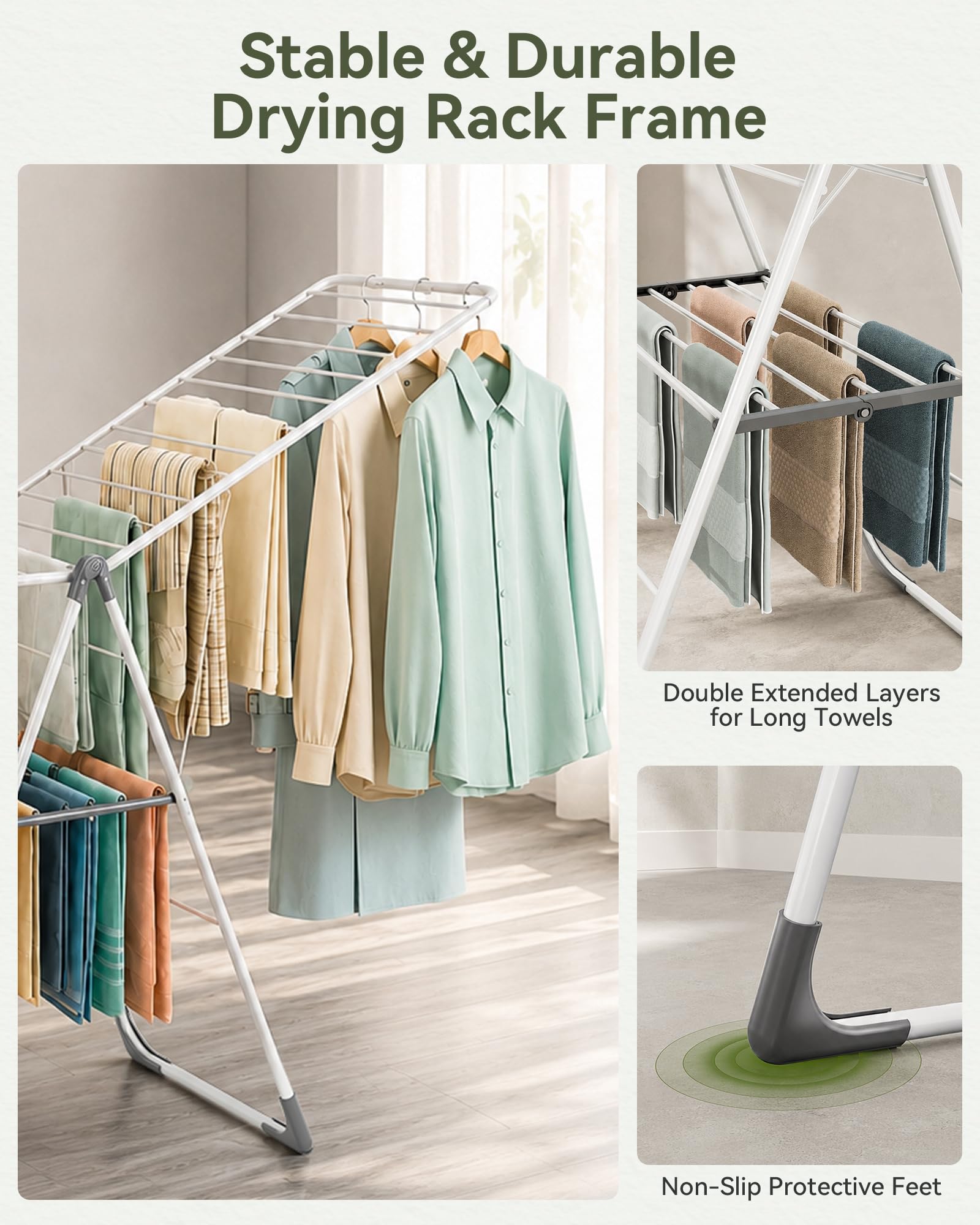 2 Tier Gullwing Clothes Drying Rack