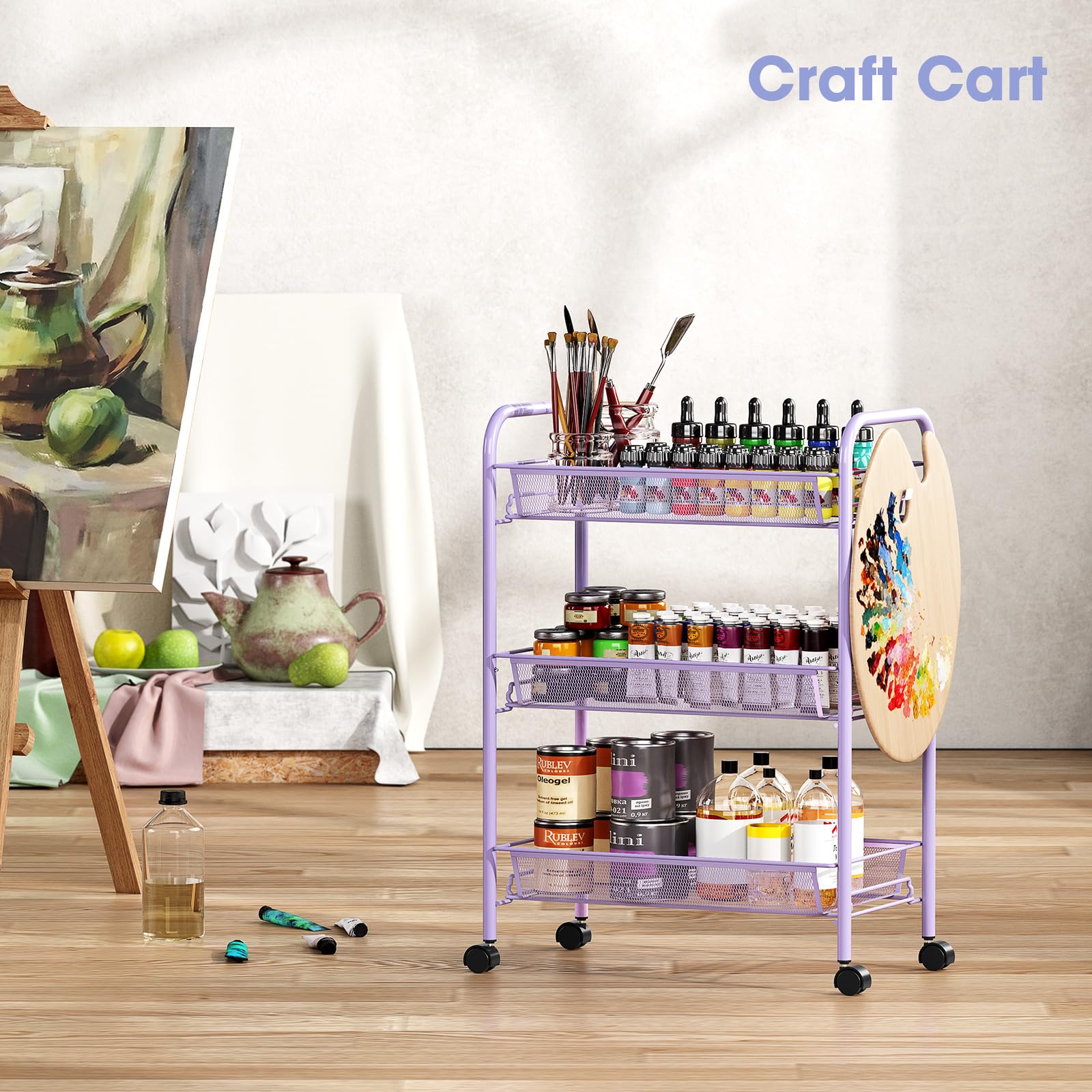 3 Tier Rolling Cart
