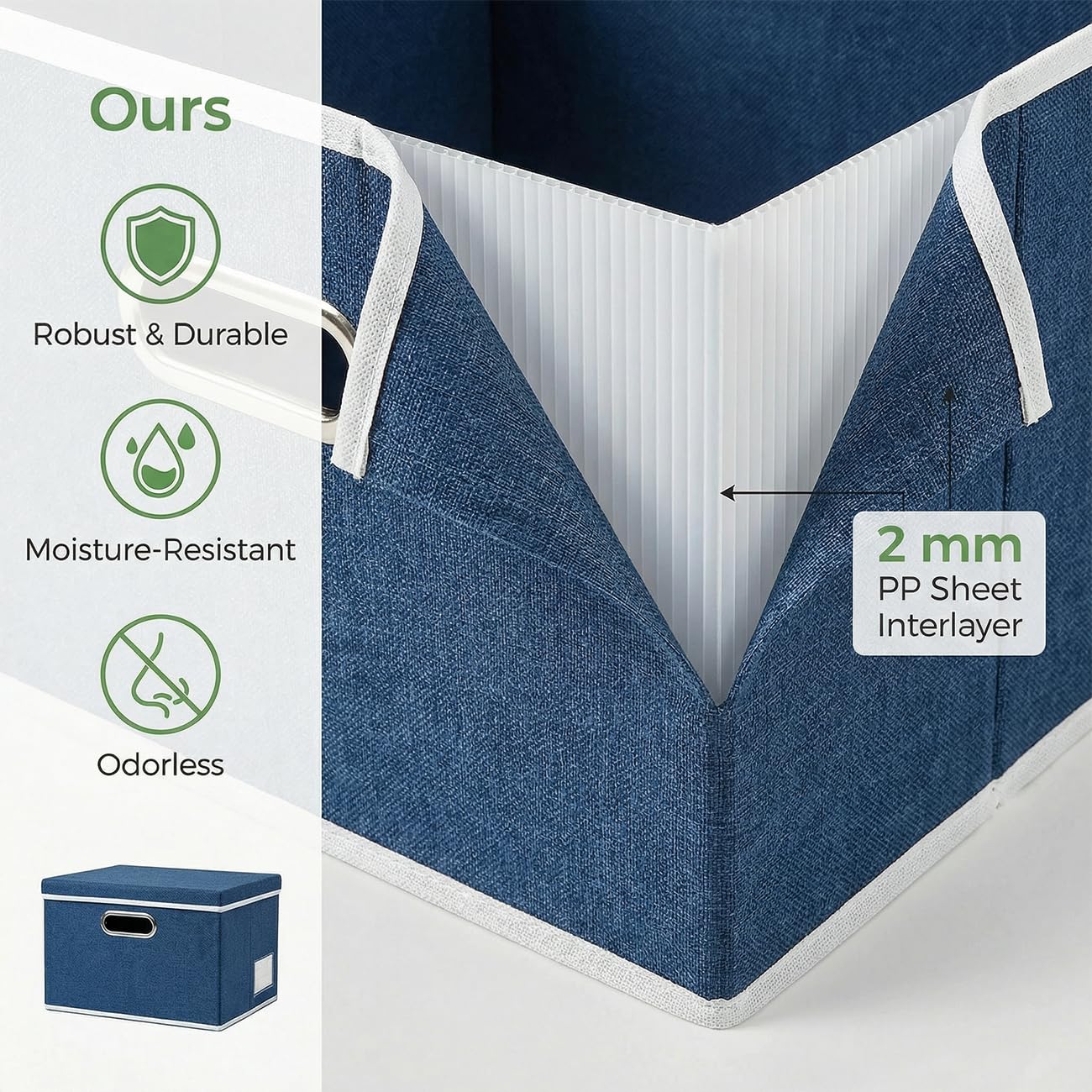 Storage Bins with Lids [3 (3 Count)