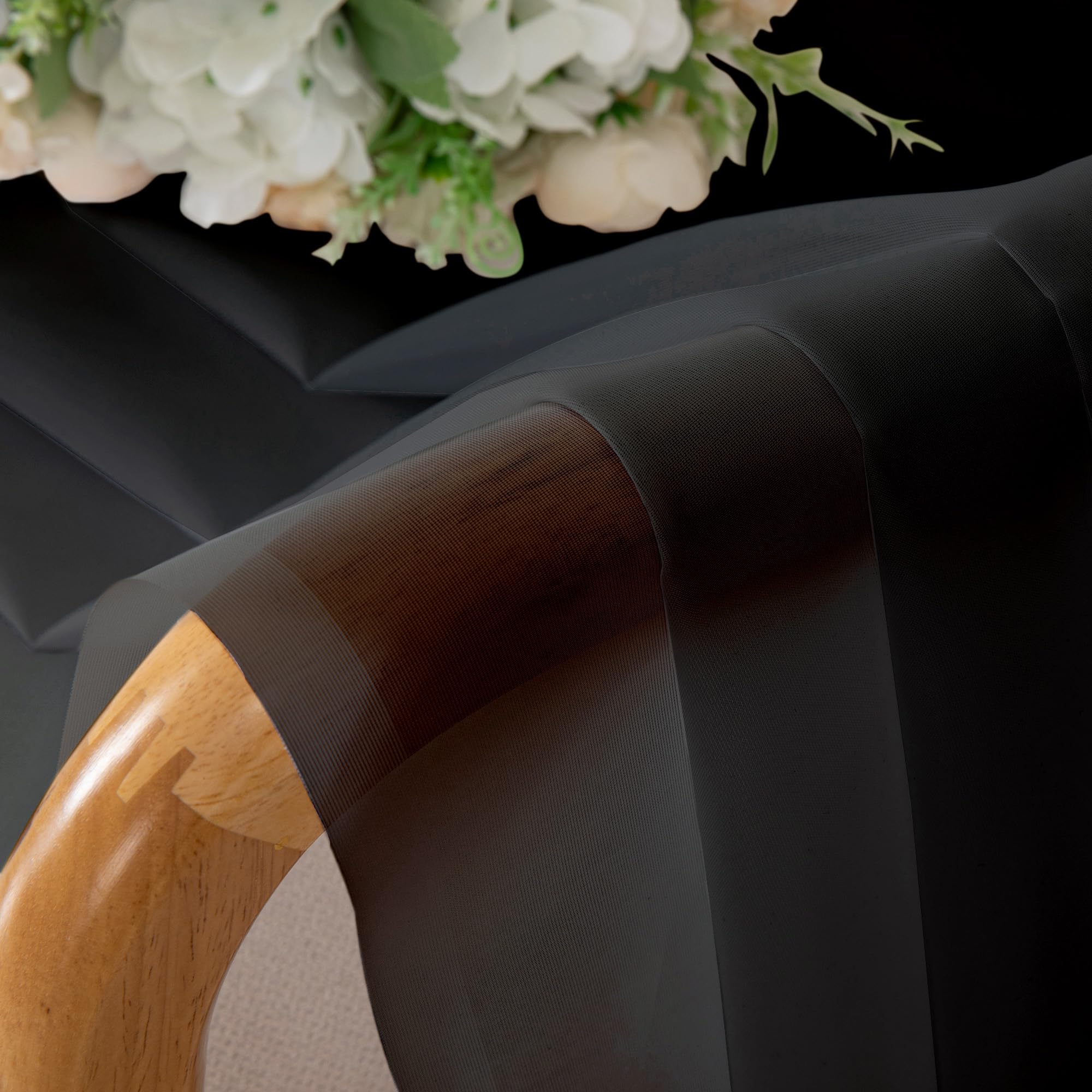 Sheer Curtains 63 Inch Length 2 Panels
