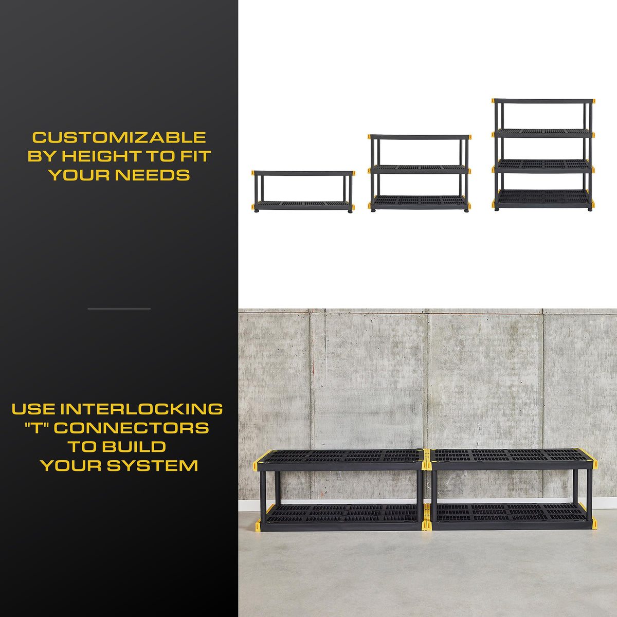 Heavy Duty 4 Tier Garage Storage Shelves + 8