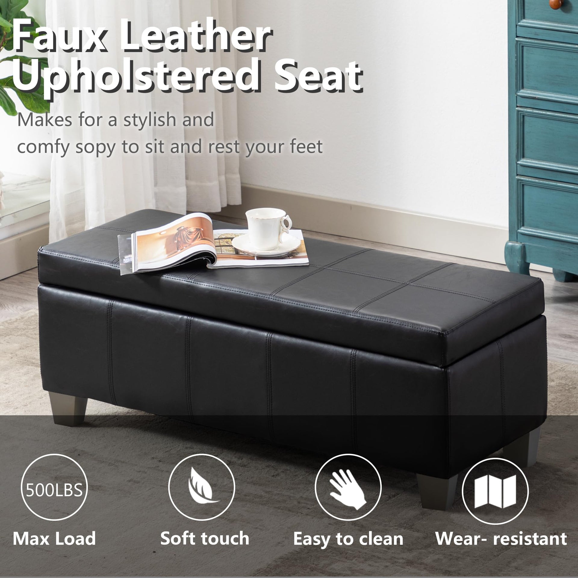 41" Storage Ottoman