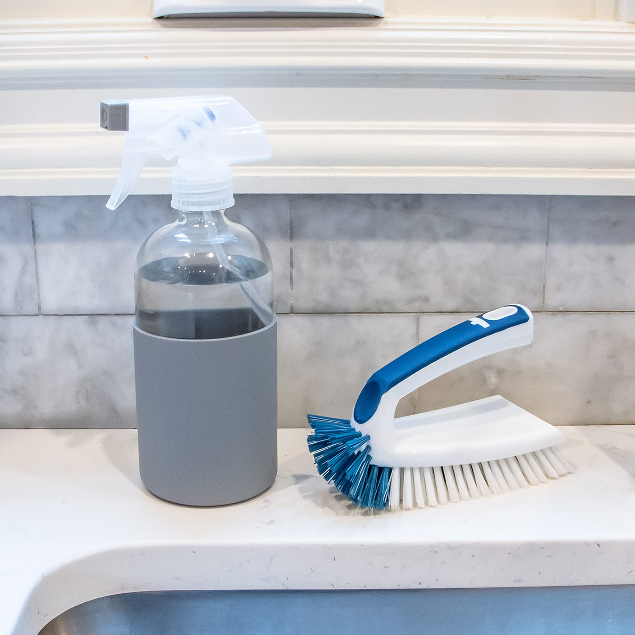 Multi Purpose Counter and Fixture Scrub Brush