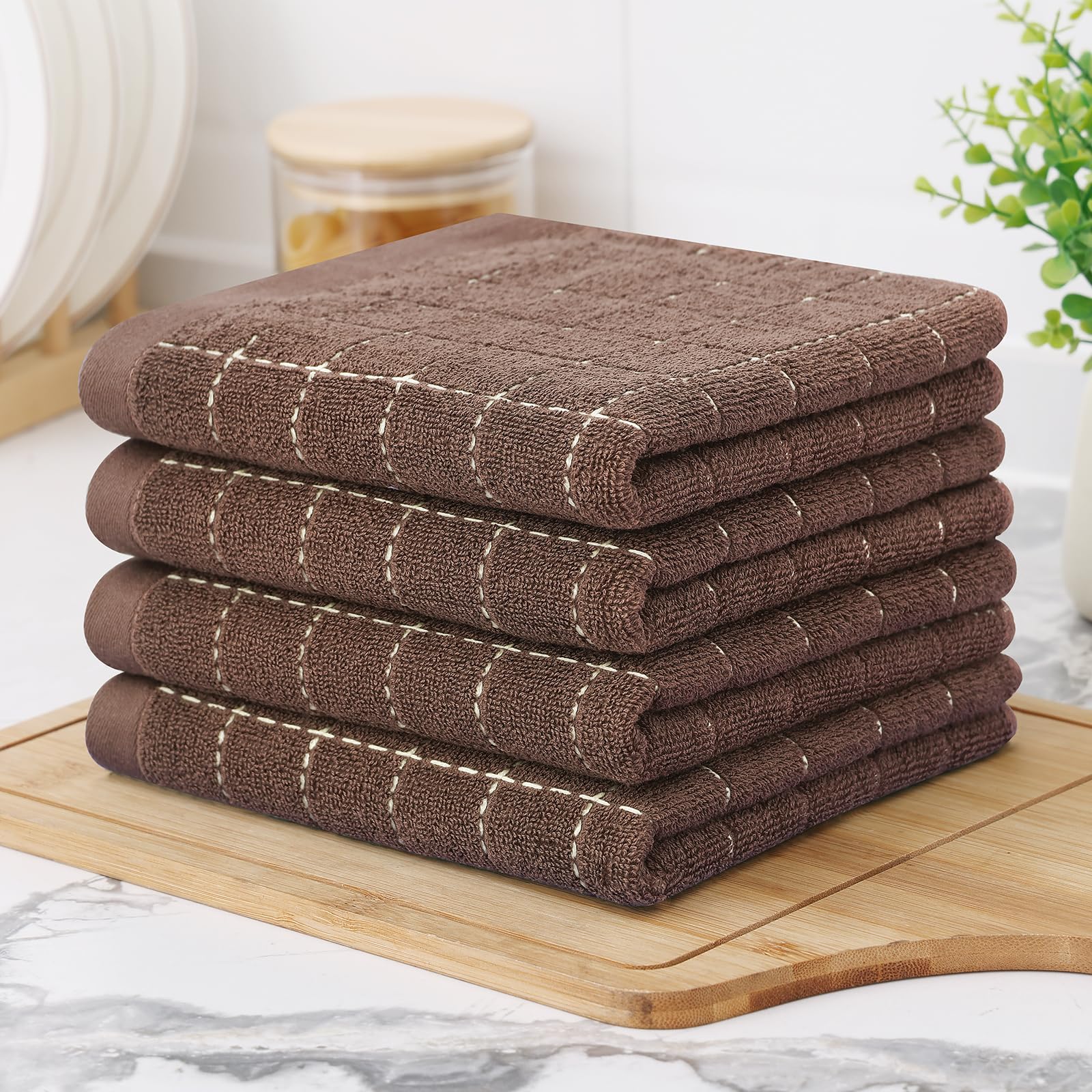 100% Cotton Terry Kitchen Towels (4 Count)