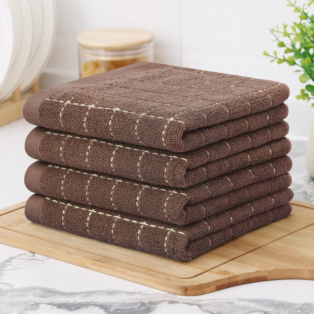 100% Cotton Terry Kitchen Towels (6 Count)