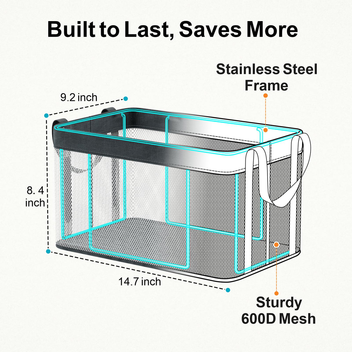 Deep Freezer Organizer Bins (6 Count)