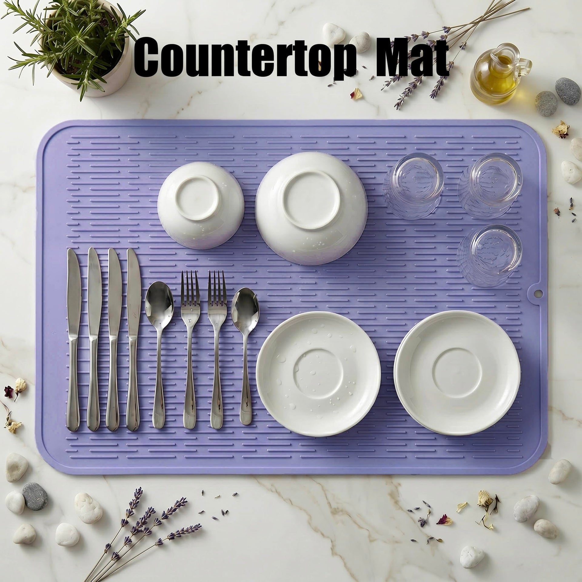 Silicone Dish Drying Mat for Multiple Usage
