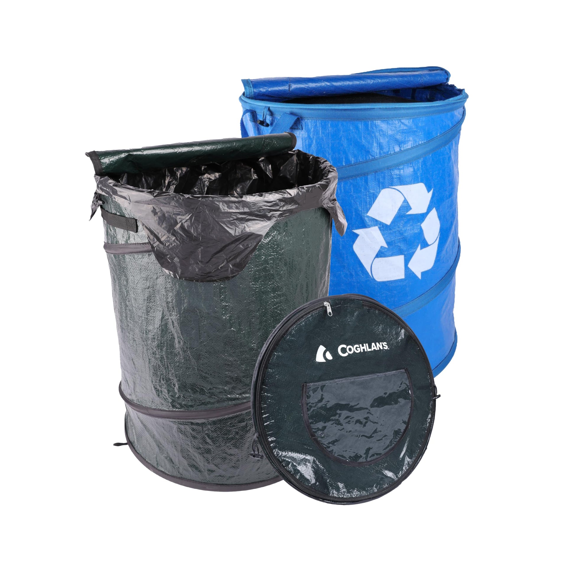 Pop Up Lightweight Trash & Recycle Can