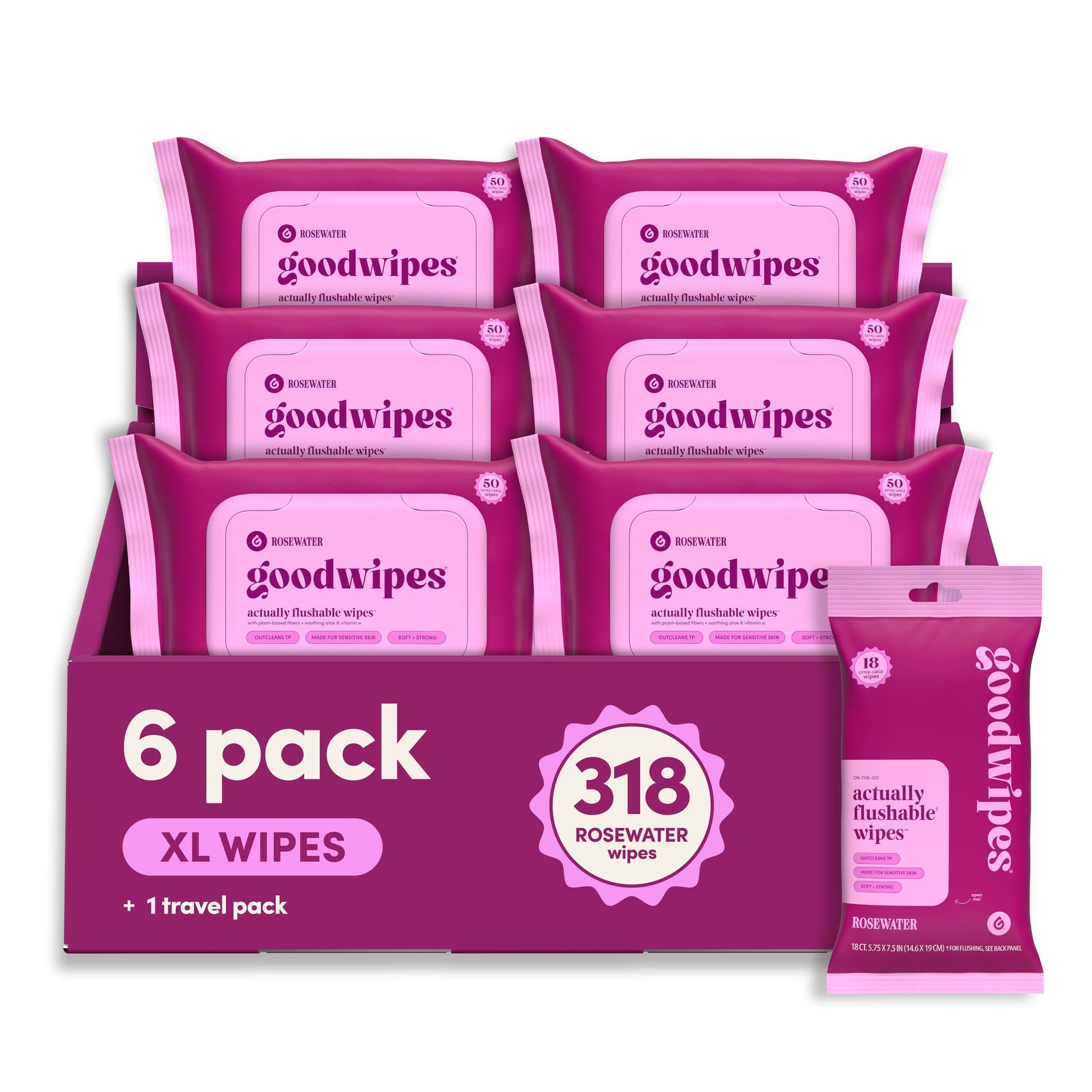 Flushable Wipes (318 Count)