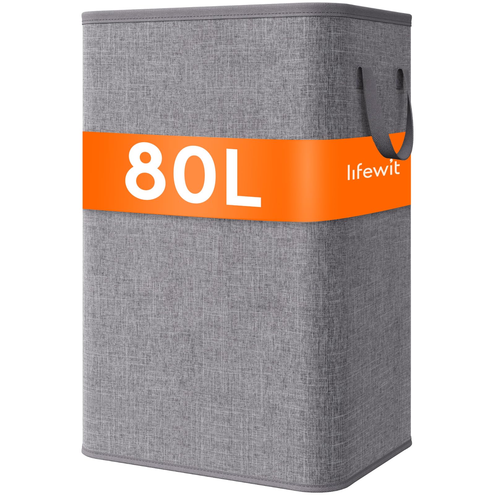 80L Large Laundry Basket with Handles