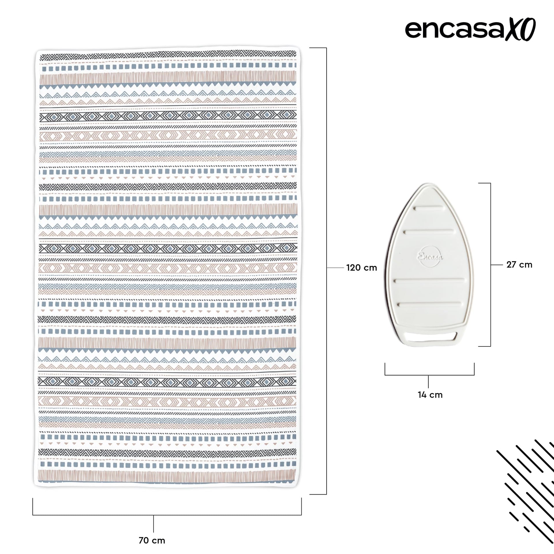 Ironing Mat Heat Resistant Pad 48"x28" Aztec