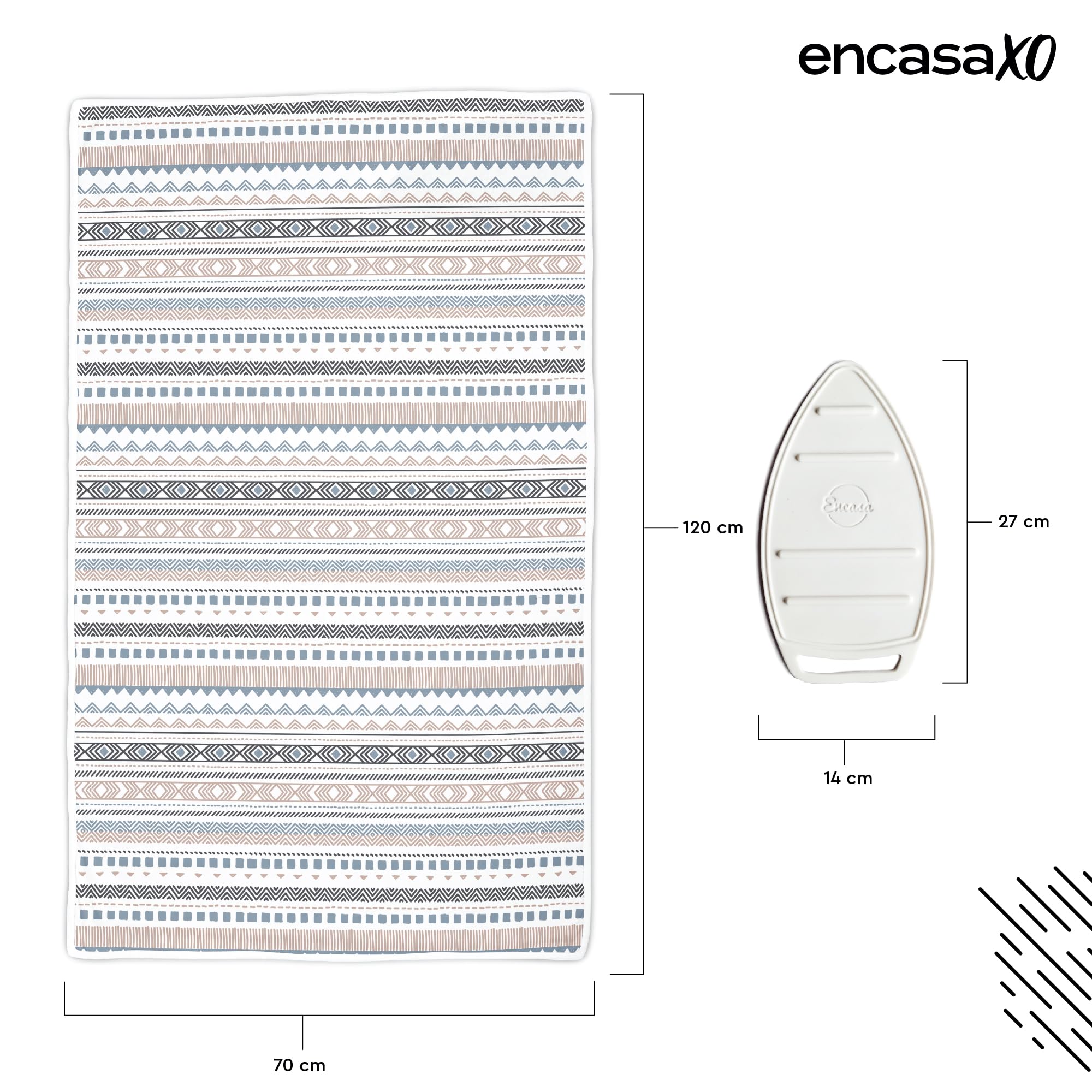 Ironing Mat Heat Resistant Pad 48"x28" Aztec