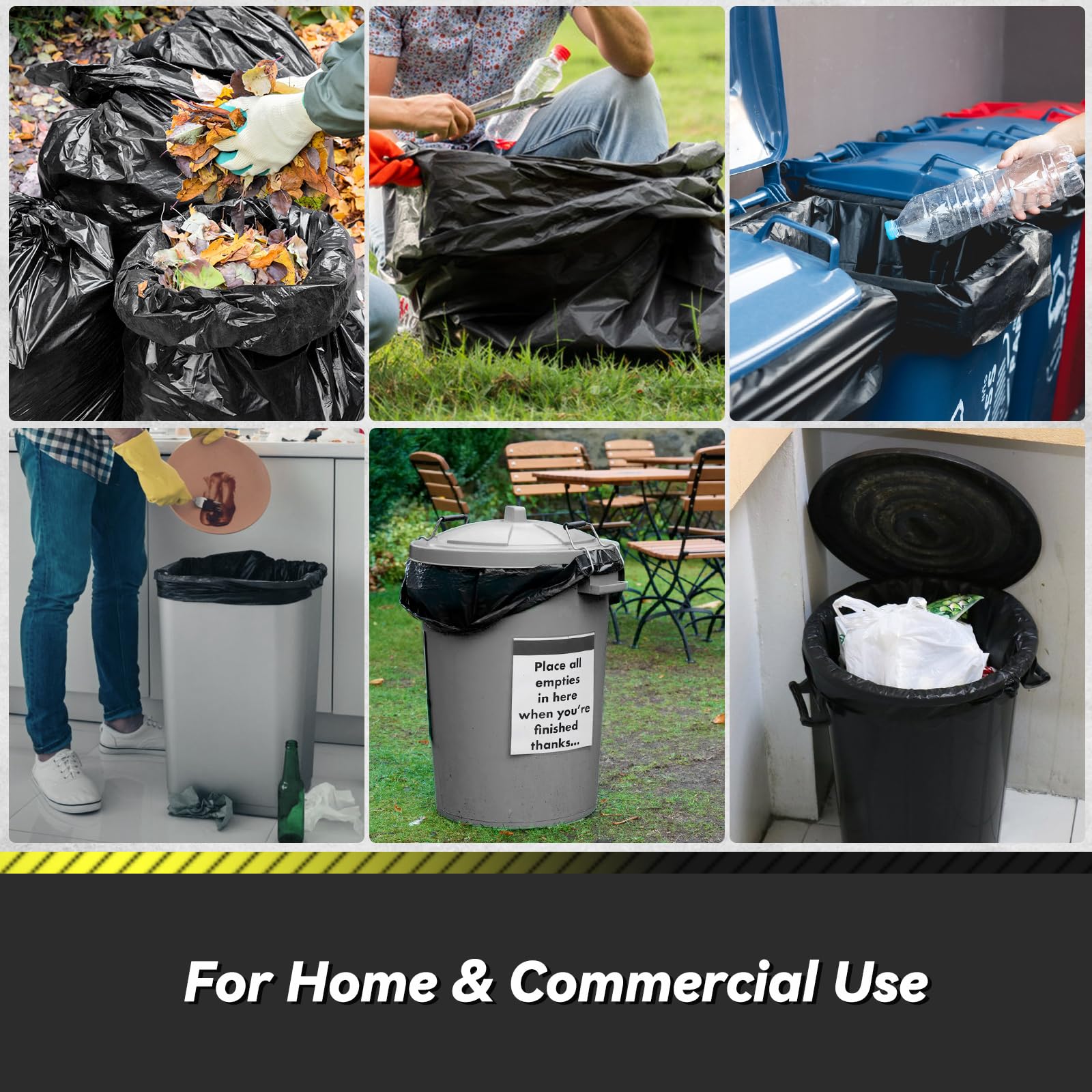 100 Count 55 60 Gallon Trash Bags