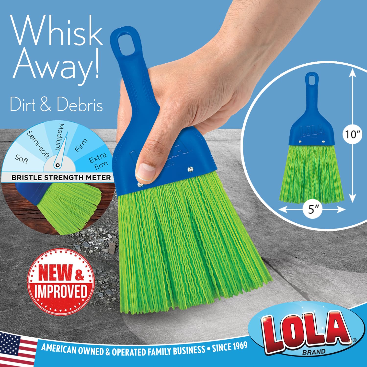 Whisk Broom Hand Brush (72 Count)