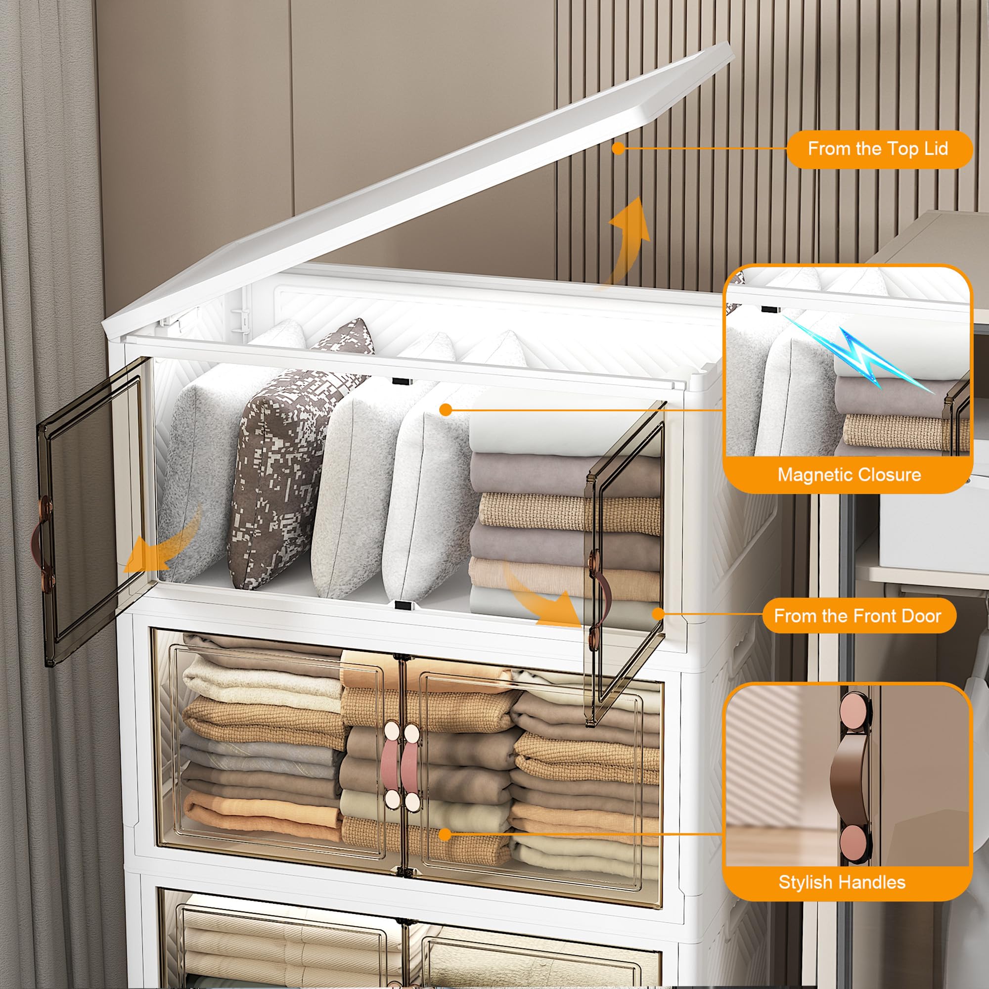 Stackable Storage Bins (8 Count)