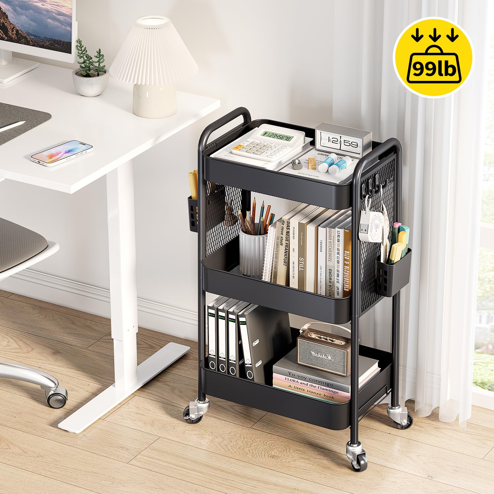 3 Tier Rolling Cart