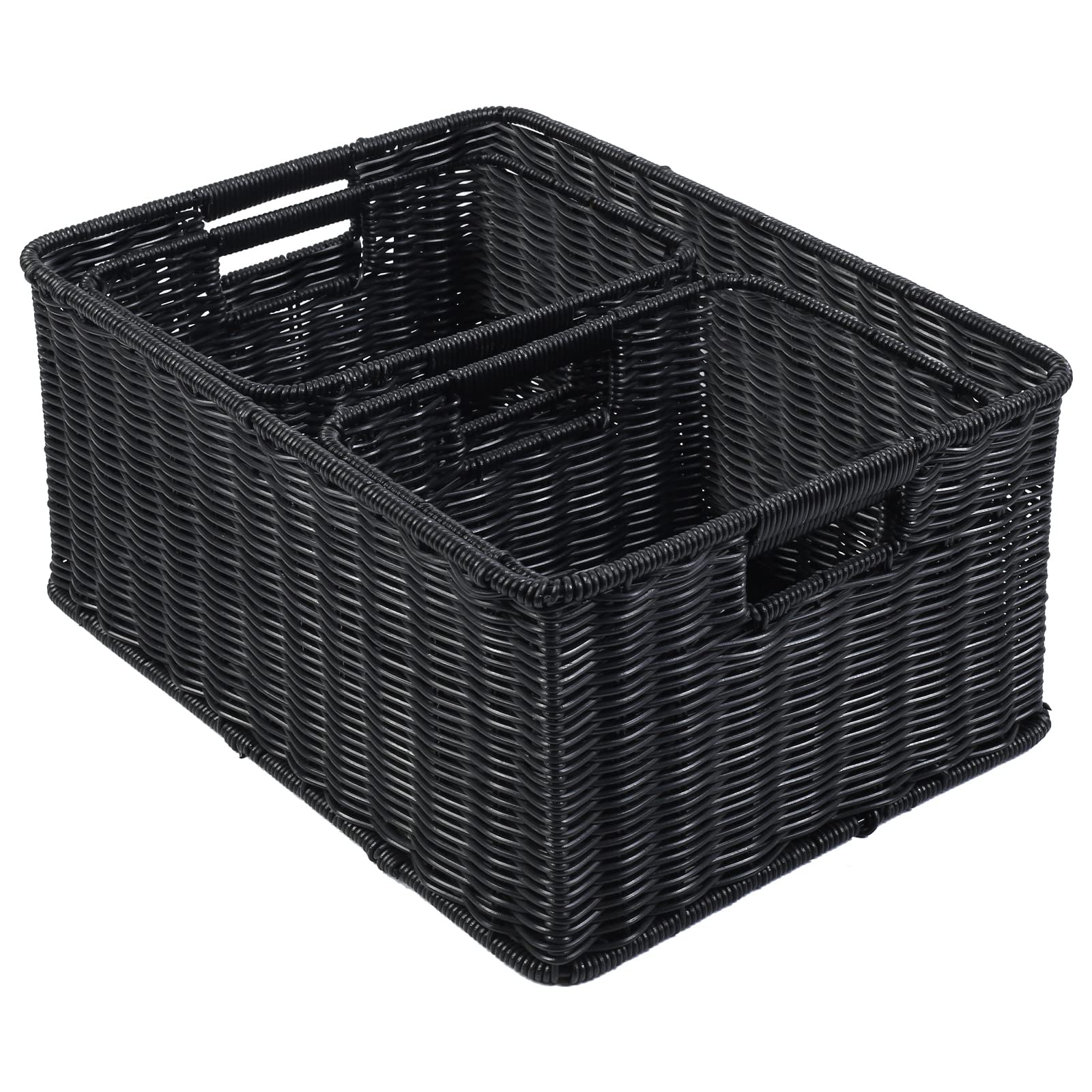 Large Wicker Baskets for Storage (3 Count)