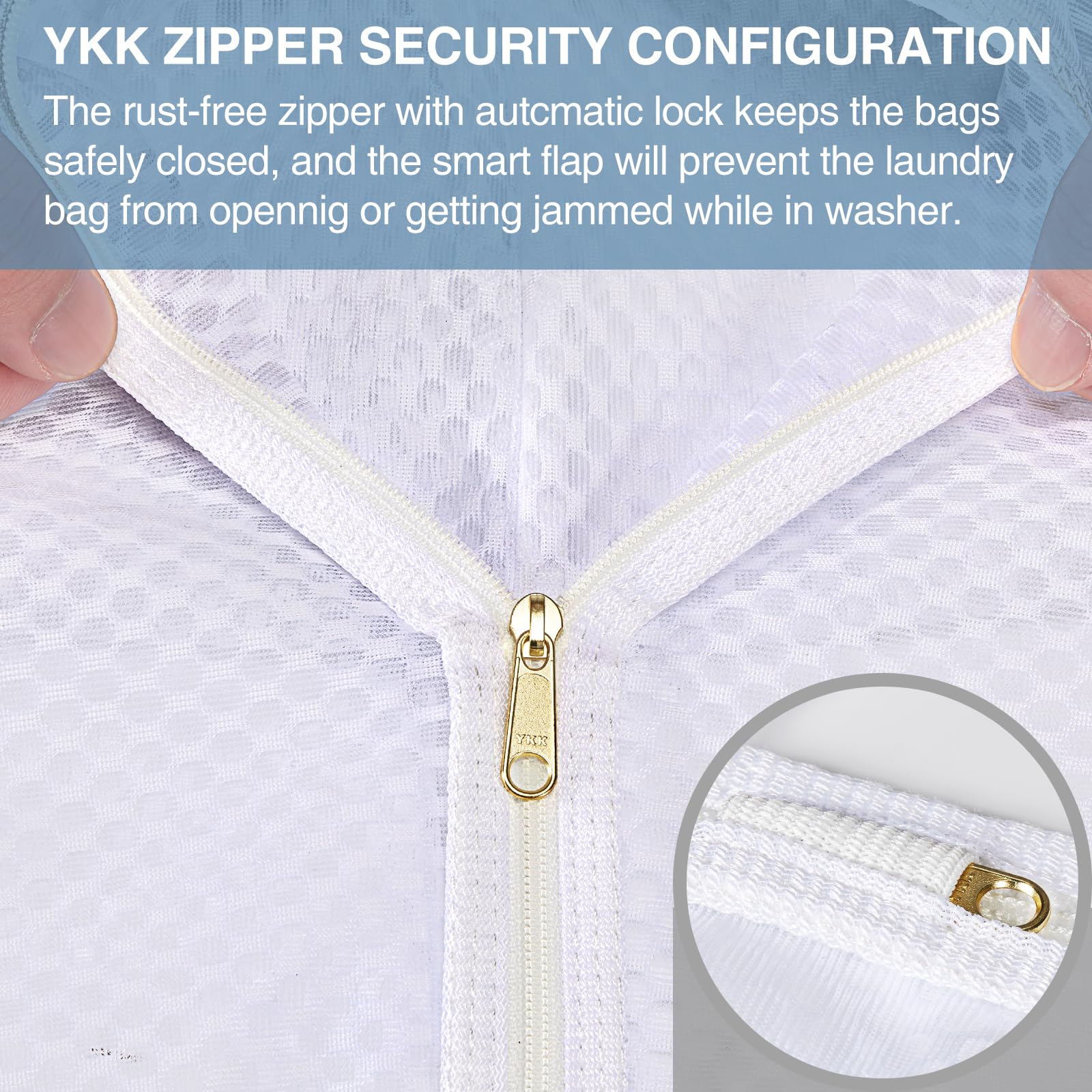 4 pcs Durable Honeycomb Mesh Laundry Bags for Delicates 2 Large (4 Count)