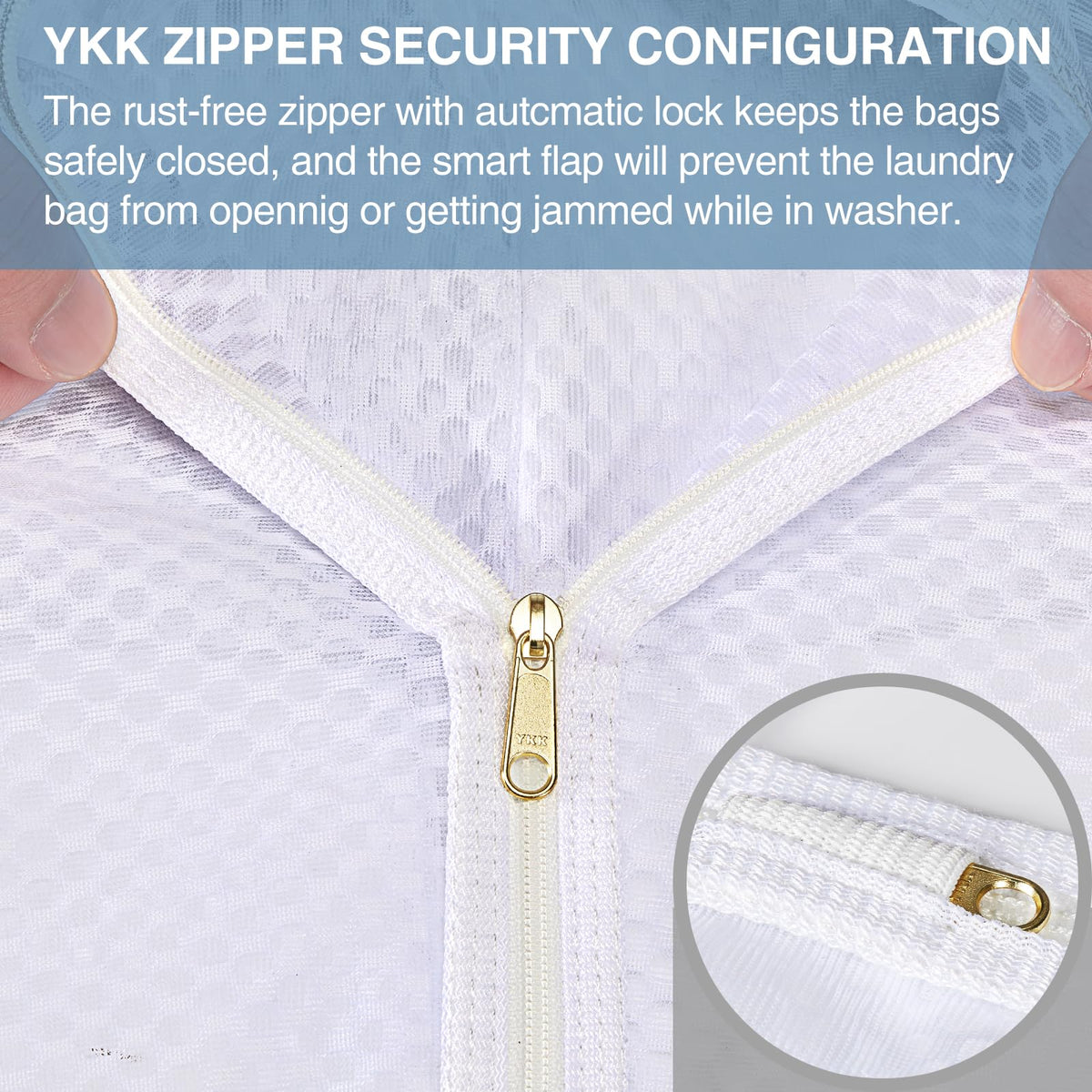 3 pcs Durable Honeycomb Mesh Laundry Bags for Delicates 12" x 15" (3 Count)
