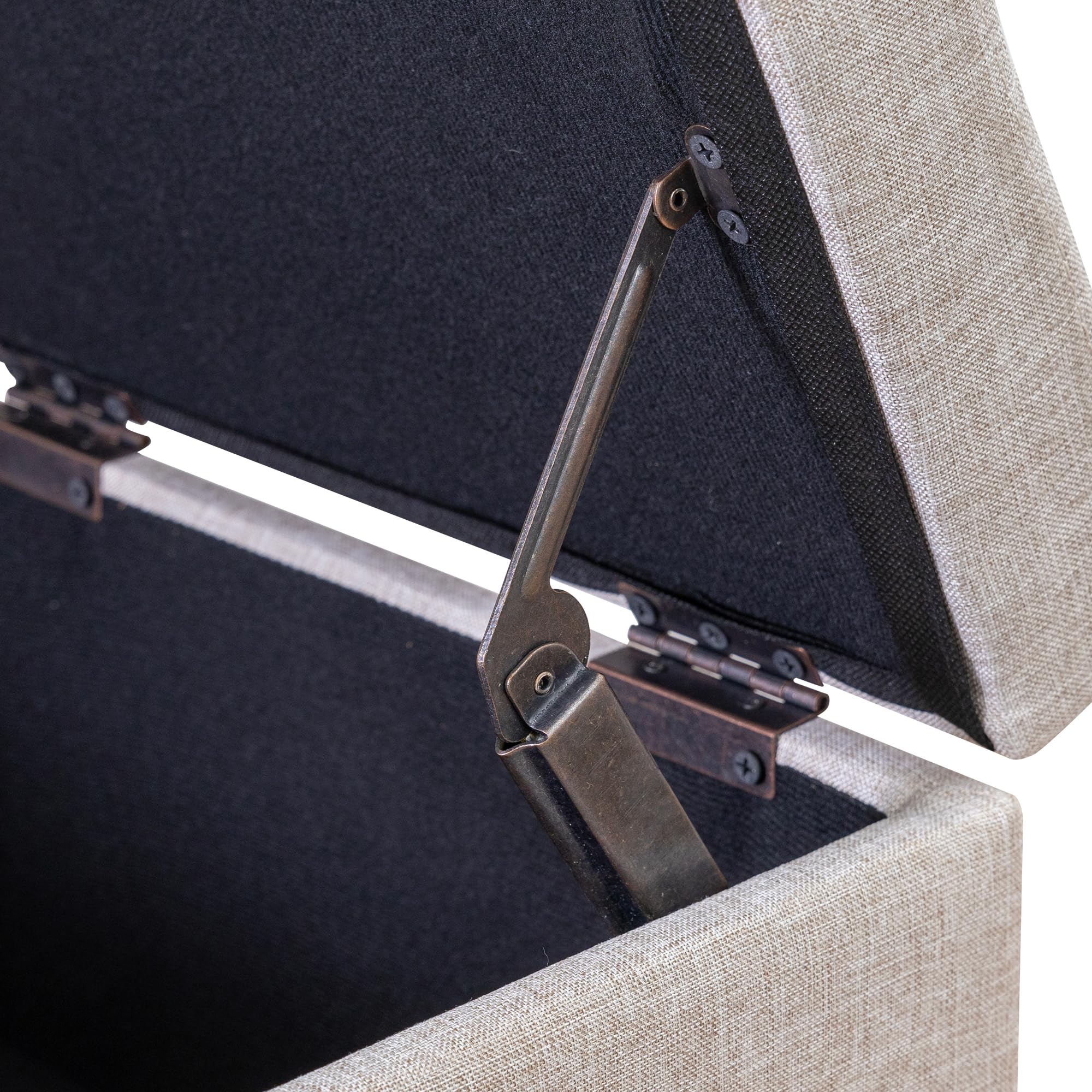 15.2 Inch High Cube Ottoman Storage