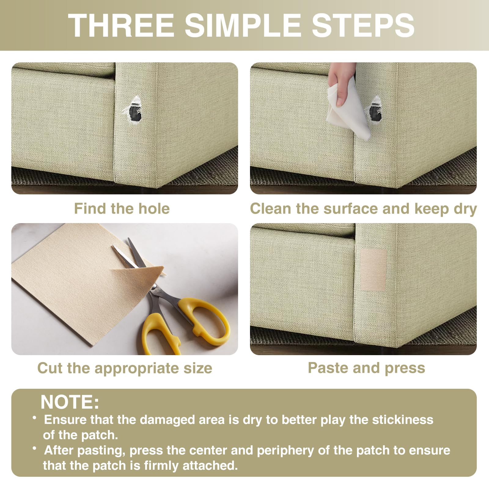 Canvas Repair Tape 4×70 Inch Waterproof Self