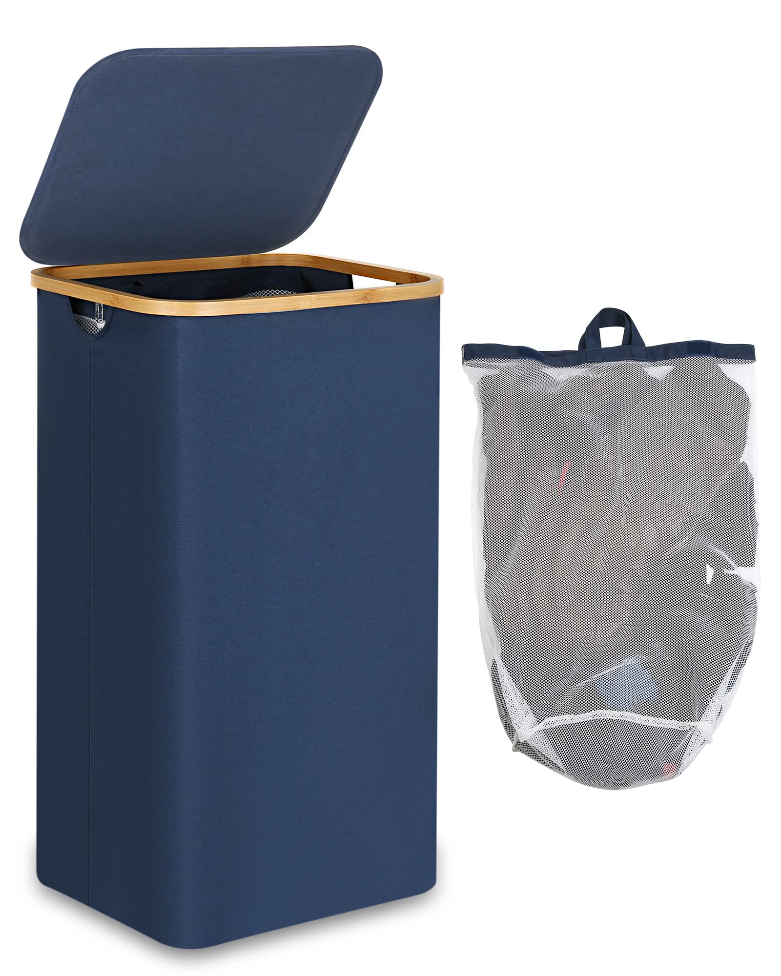 Laundry Basket with Lid and Removable Bag