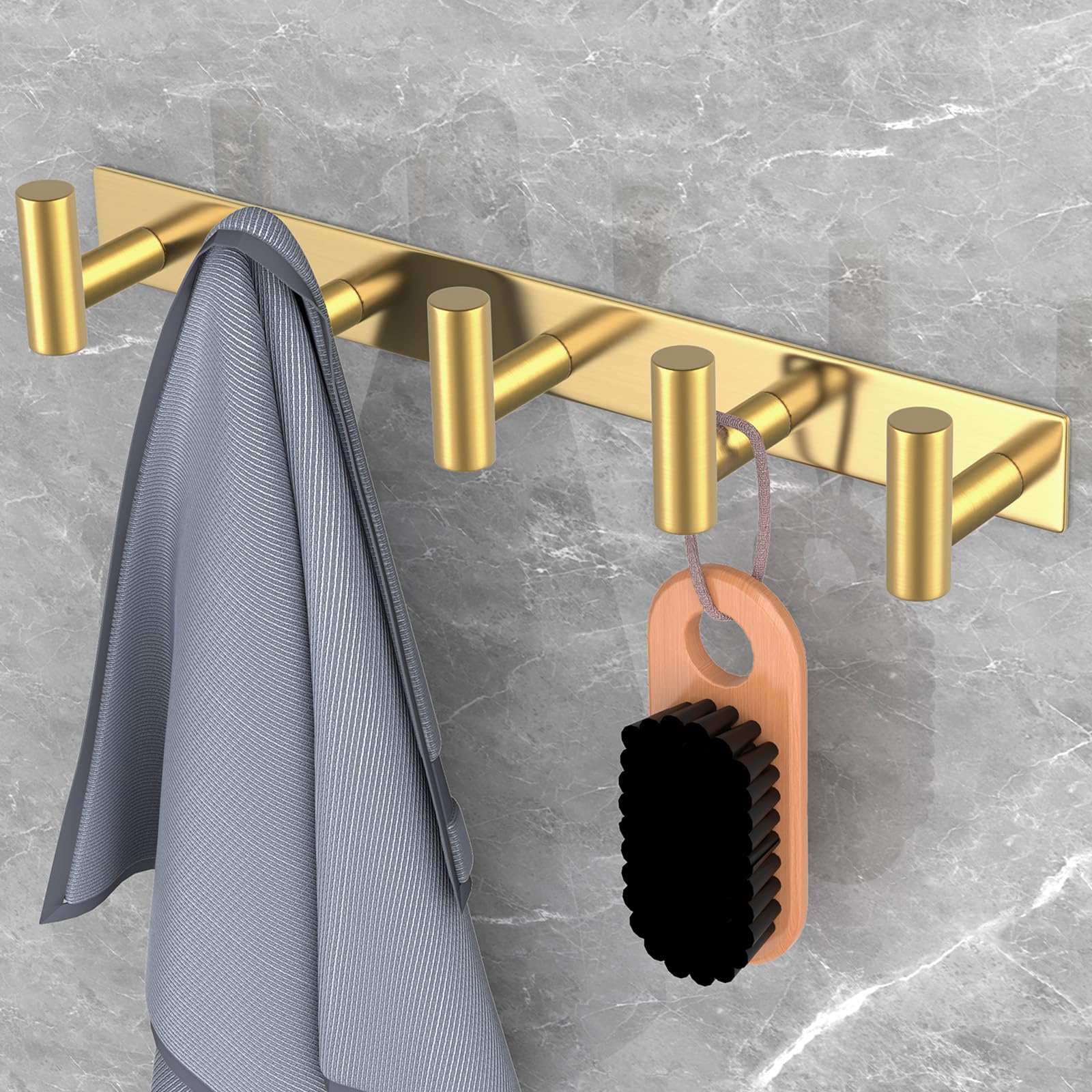Gold Wall Mount Coat Rack