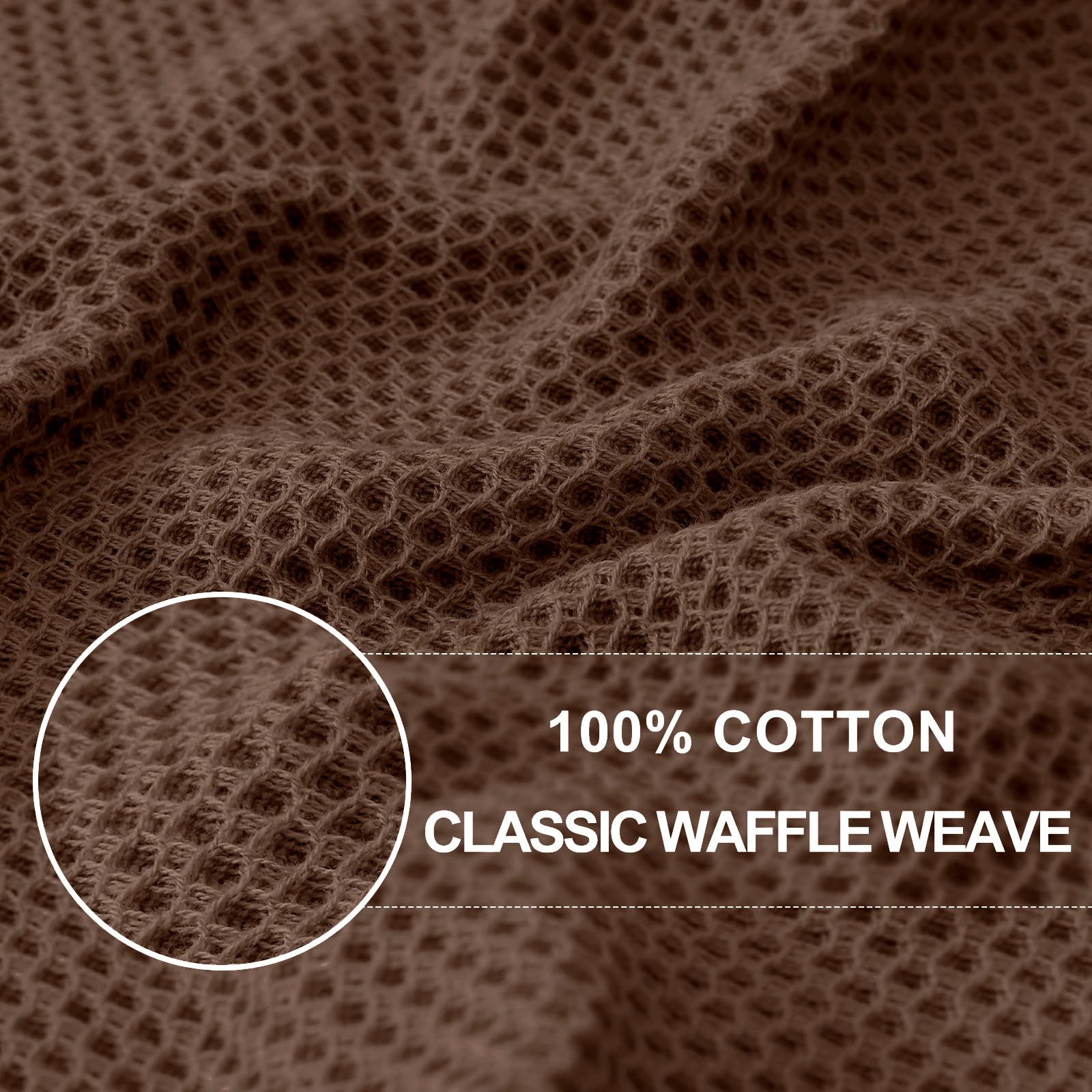 100% Cotton Waffle Weave Kitchen Dish Towels 8 (8 Count)