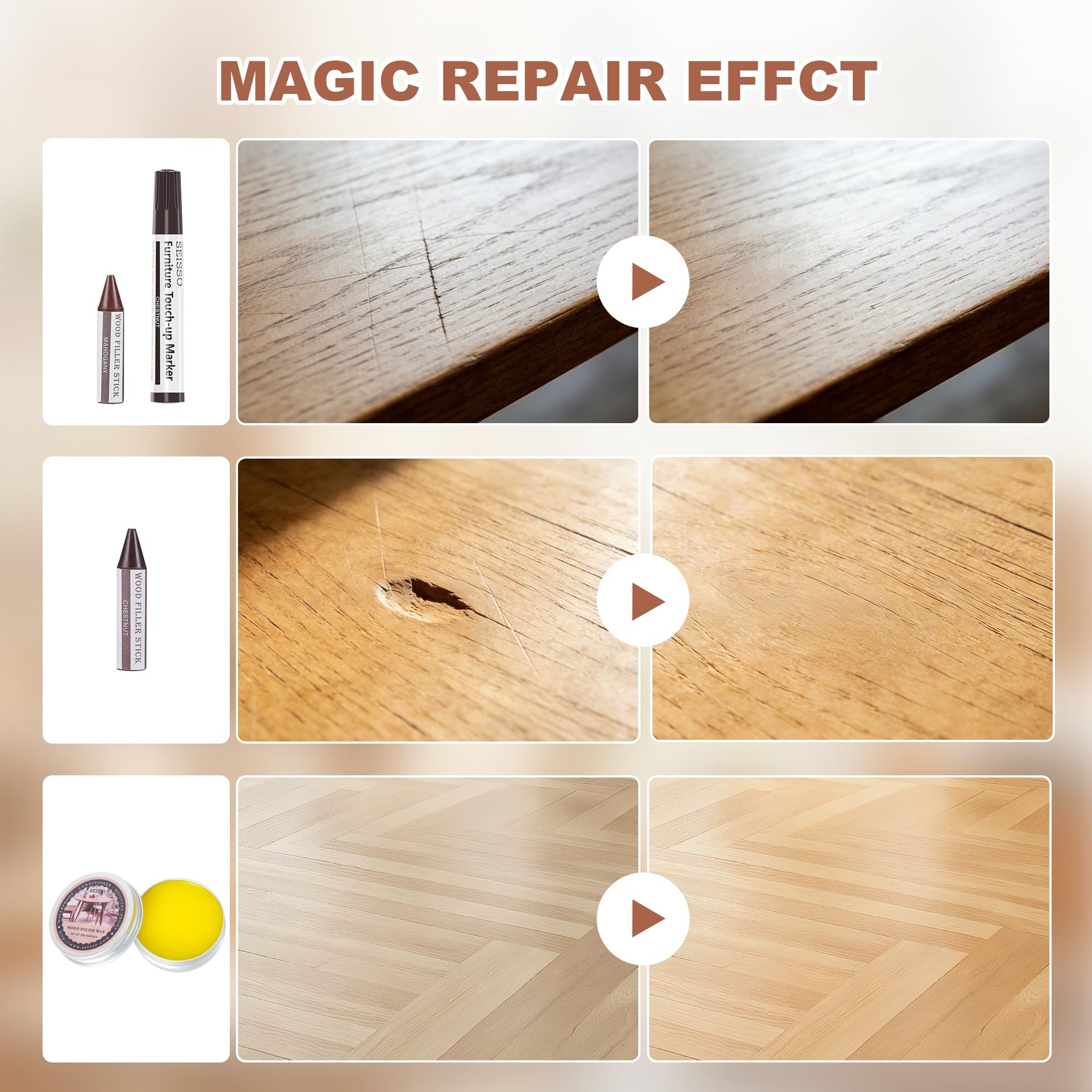 Wood Furniture Repair Kit (25 Count)