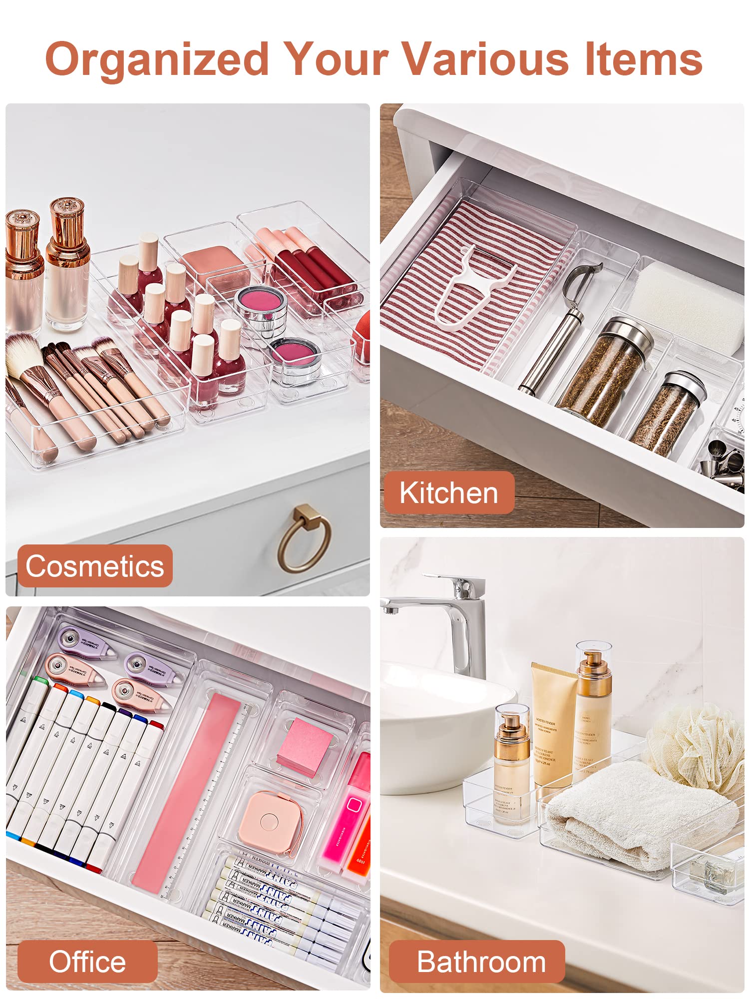 22 PCS Drawer Organizer (22 Count)